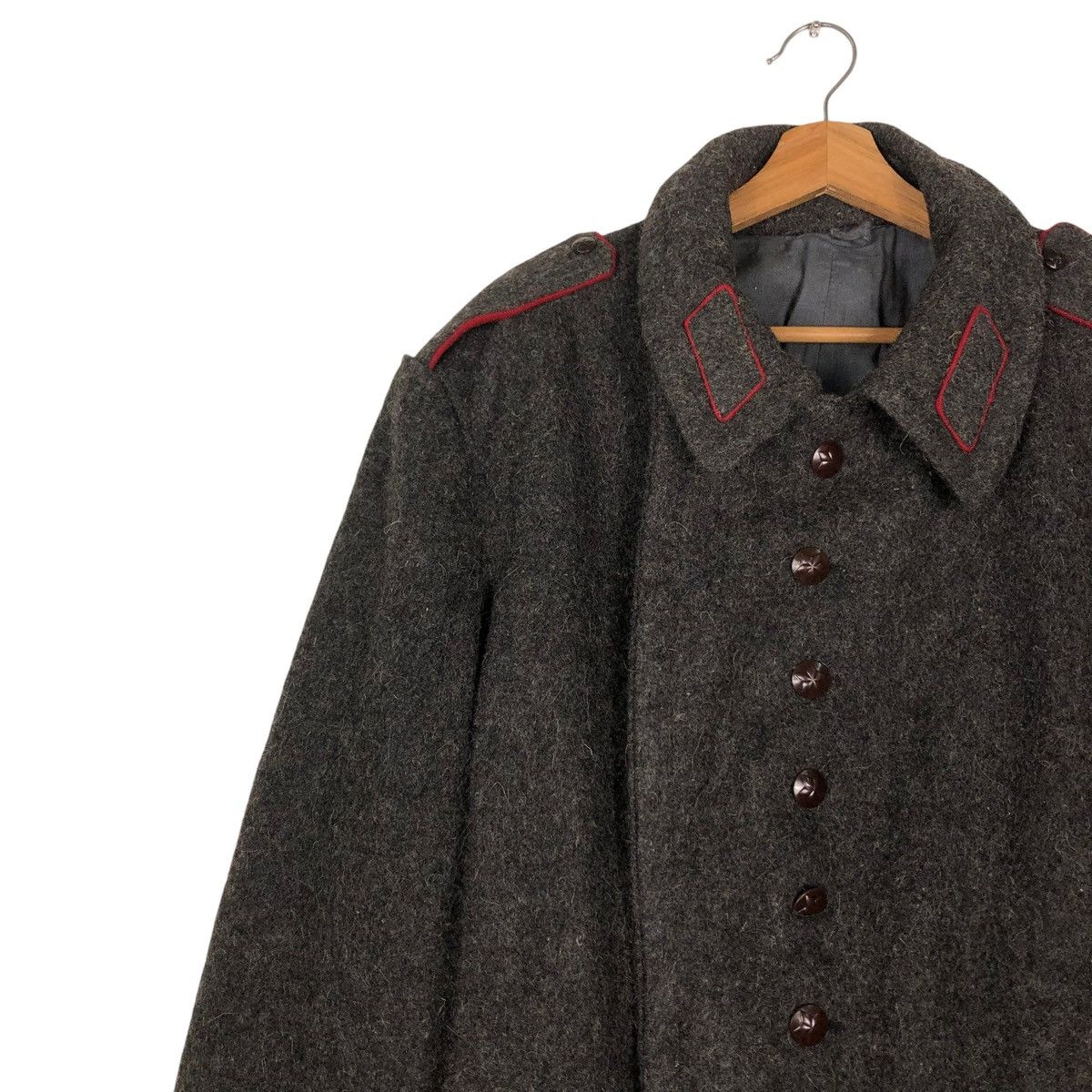 Vintage 🔥TRUE VINTAGE 1940’s LONG JACKET WOOL CANADIAN MILITARY Size US M / EU 48-50 / 2 - 8 Thumbnail