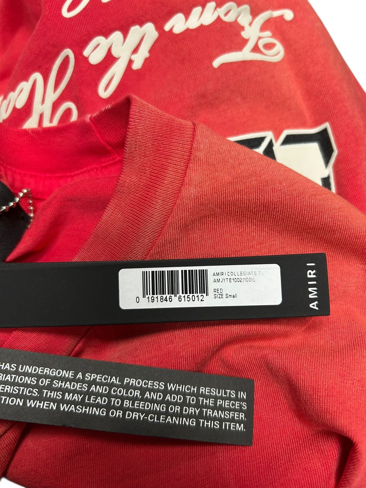 Amiri Amiri Collegiate Tee - BNWT Size Small Size US S / EU 44-46 / 1 - 6 Thumbnail