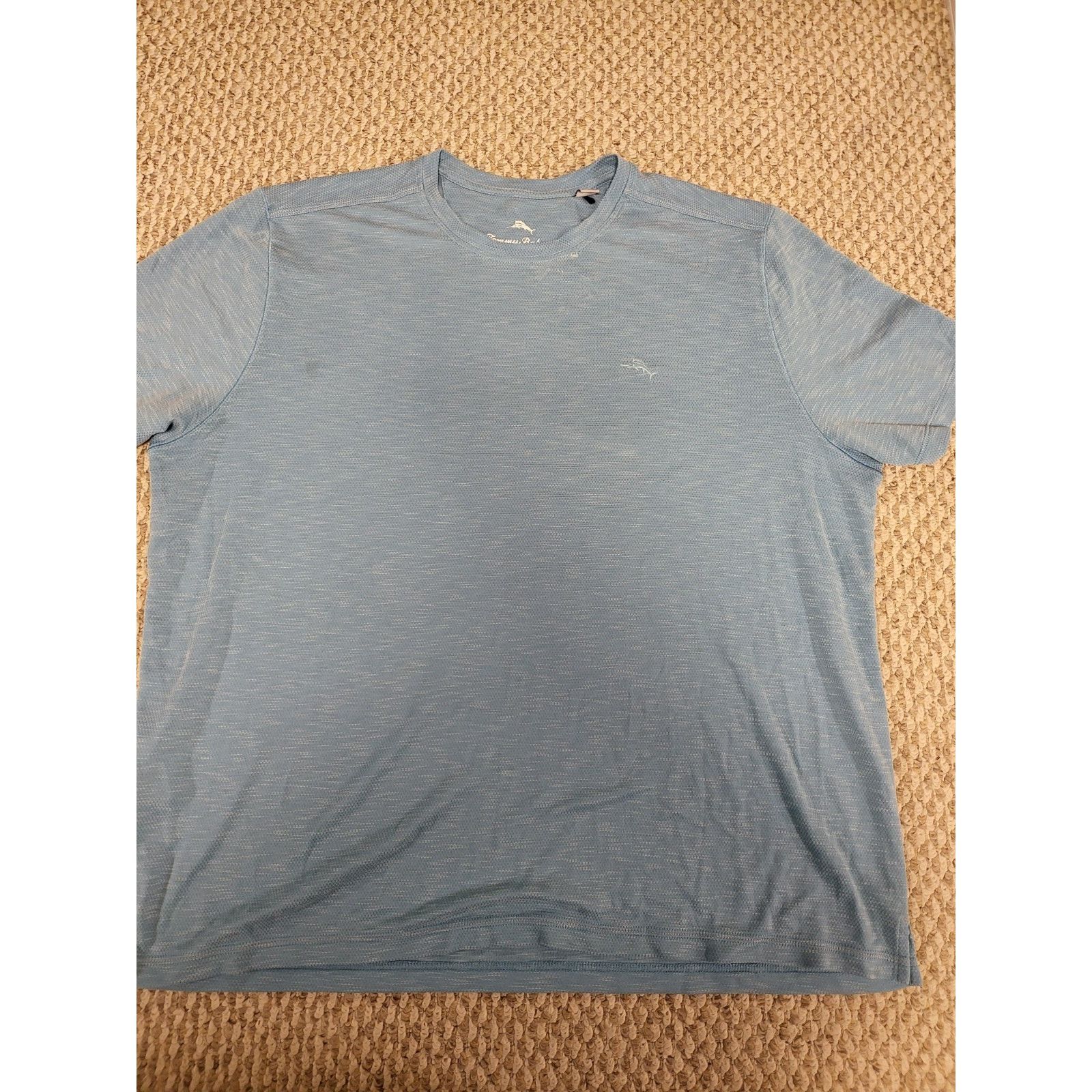 Tommy Bahama Tommy Bahama Men's Size 3XL Short Sleeve Pale Blue T-Shirt Size US XXL / EU 58 / 5 - 1 Thumbnail