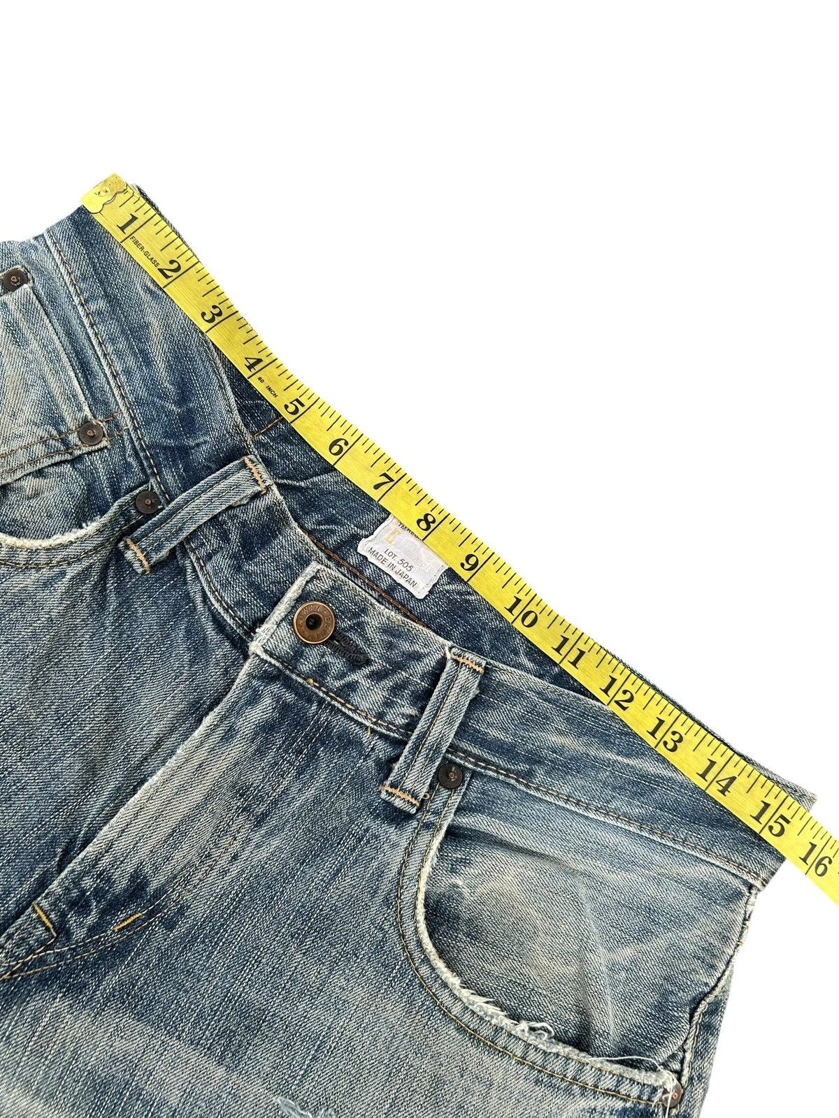 Kapital Thrashed Vintage Edwin 505zx Selvedge Denim Jeans japan Size US 31 - 19 Thumbnail
