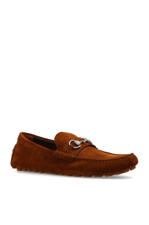 Gucci o1mt1gz0925 Men's Driver Shoes With Horsebit in Brown Size US 7 / EU 40 - 2 Thumbnail