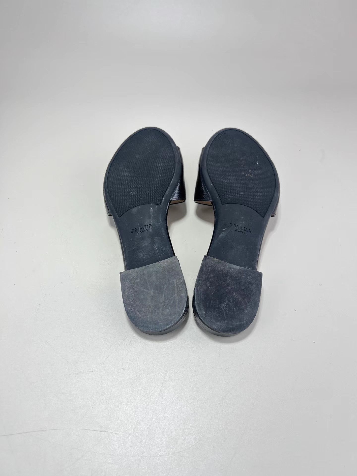 Prada PRADA Black Patent Leather Slide Sandals Size US 6 / IT 36 - 6 Thumbnail