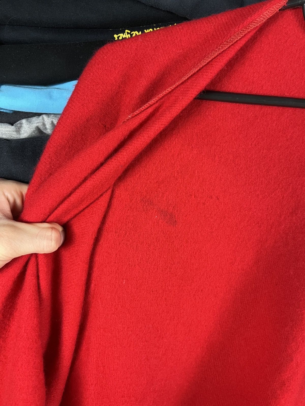 Johnstons Of Elgin Vintage Johnstons of Elgin Wool Red Women’s Cape Poncho Size ONE SIZE - 3 Thumbnail