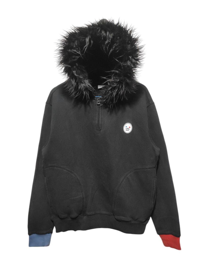 Japanese Brand Millet Half Zip fur hoodie ifsix LGB style Size US M / EU 48-50 / 2 - 1 Thumbnail