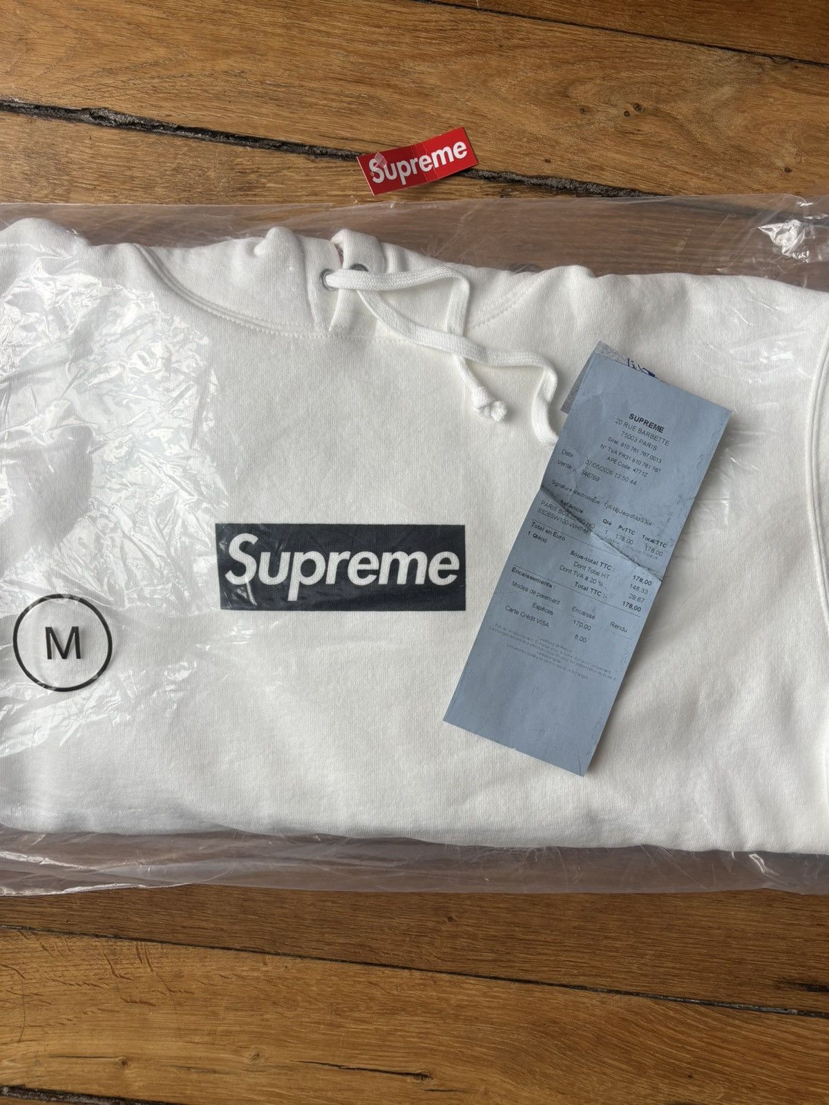 Supreme Supreme Paris Box logo Hooded Size US M / EU 48-50 / 2 - 2 Thumbnail