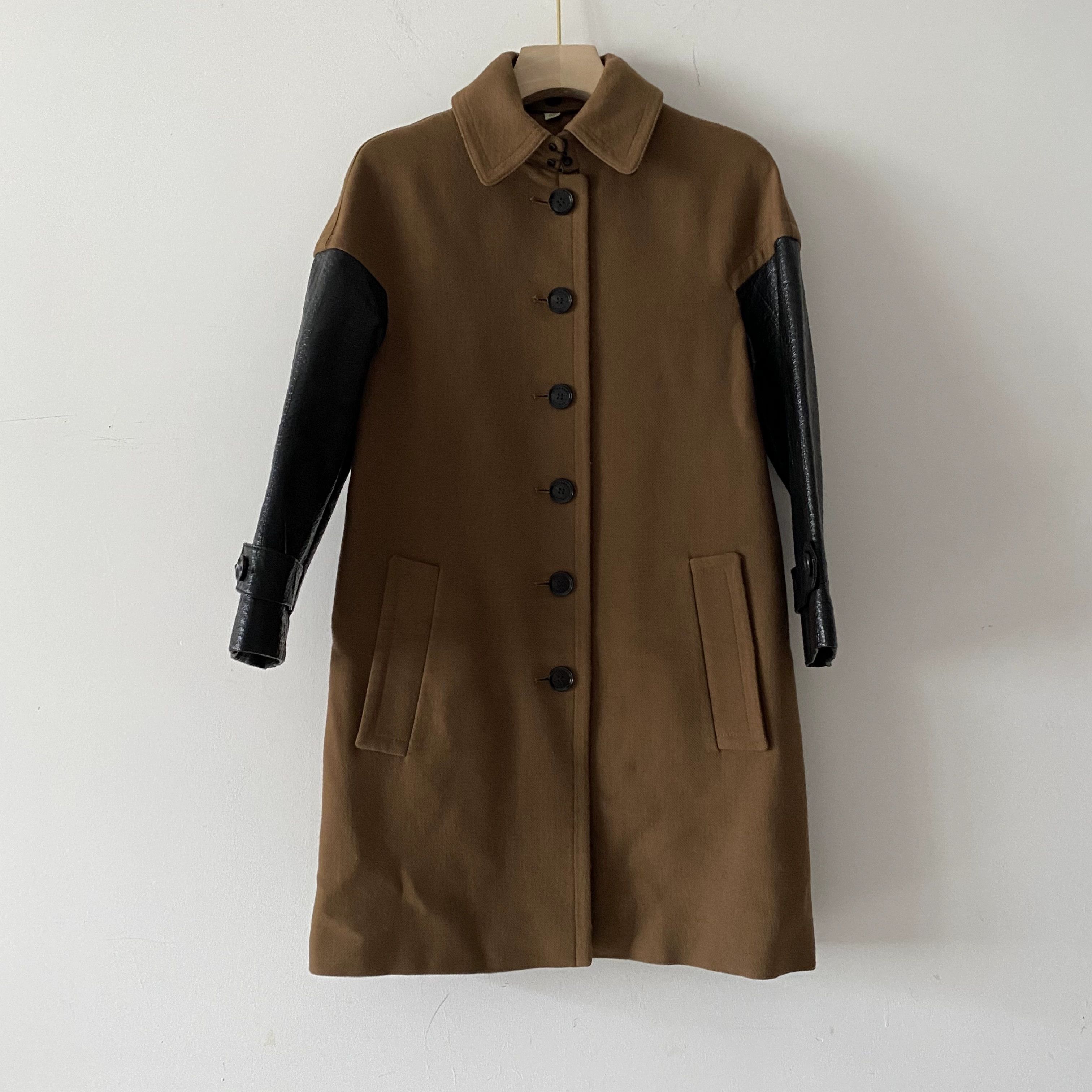 Burberry Burberry Colorblock Wool Coat Size US XS / EU 42 / 0 - 1 Thumbnail