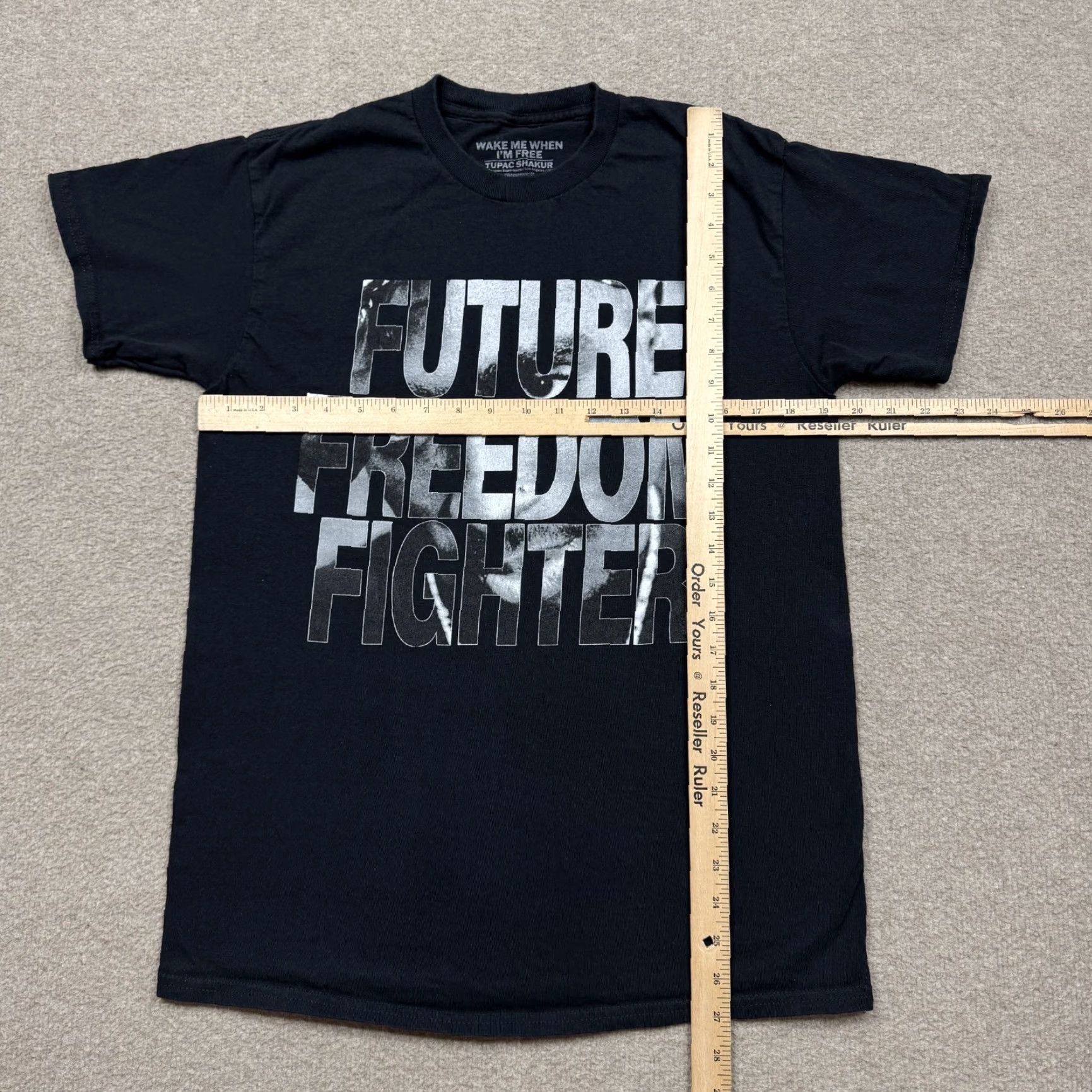 Bravado Tupac Bravado Mens Shirt T-Shirt Short Sleeve Black Crew Neck Cotton Graphic Print Logo Hip Hop 90s Size US M / EU 48-50 / 2 - 4 Thumbnail