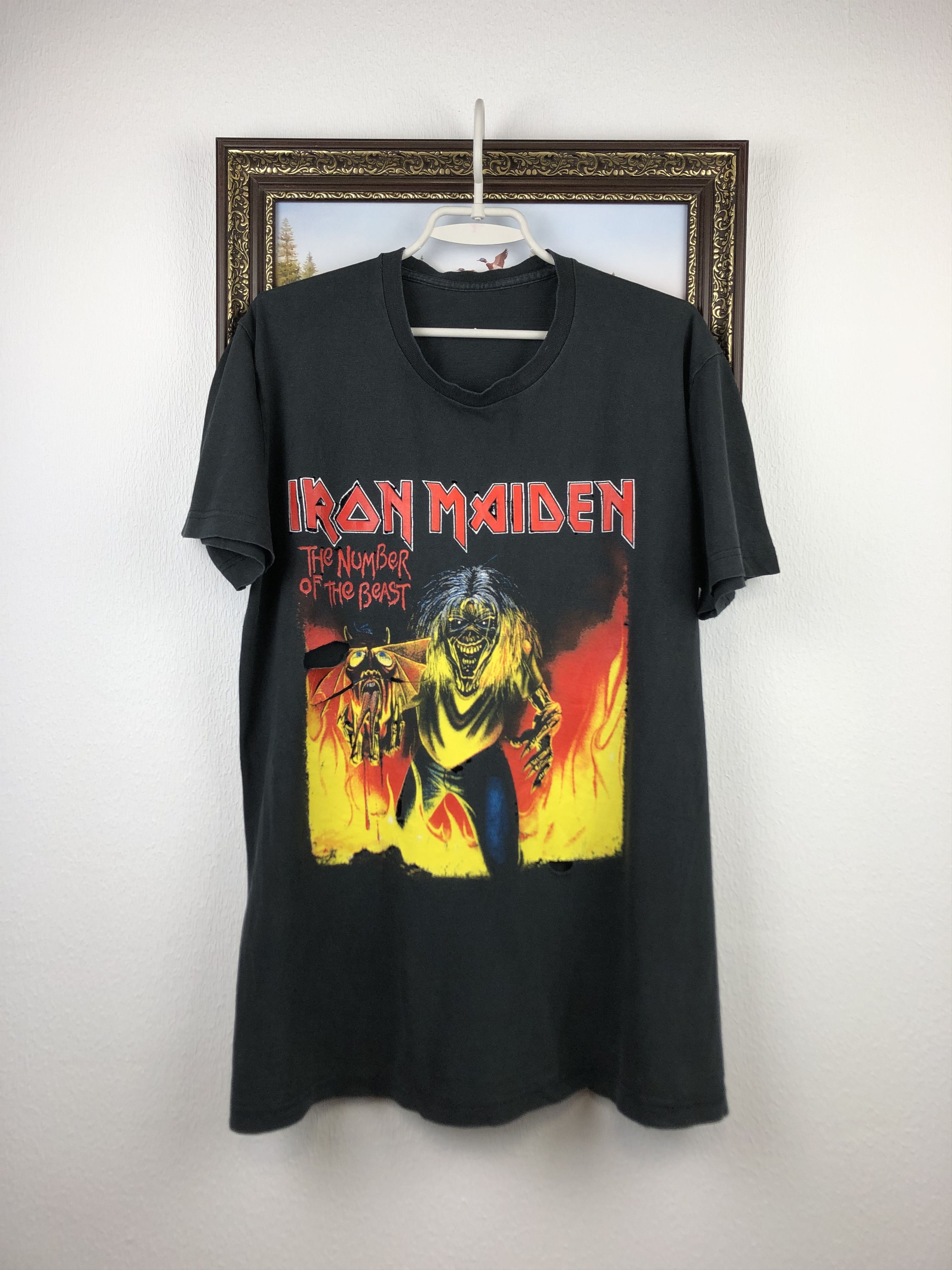 Vintage 80's Iron Maiden The Number of The Beast Shirt Tee