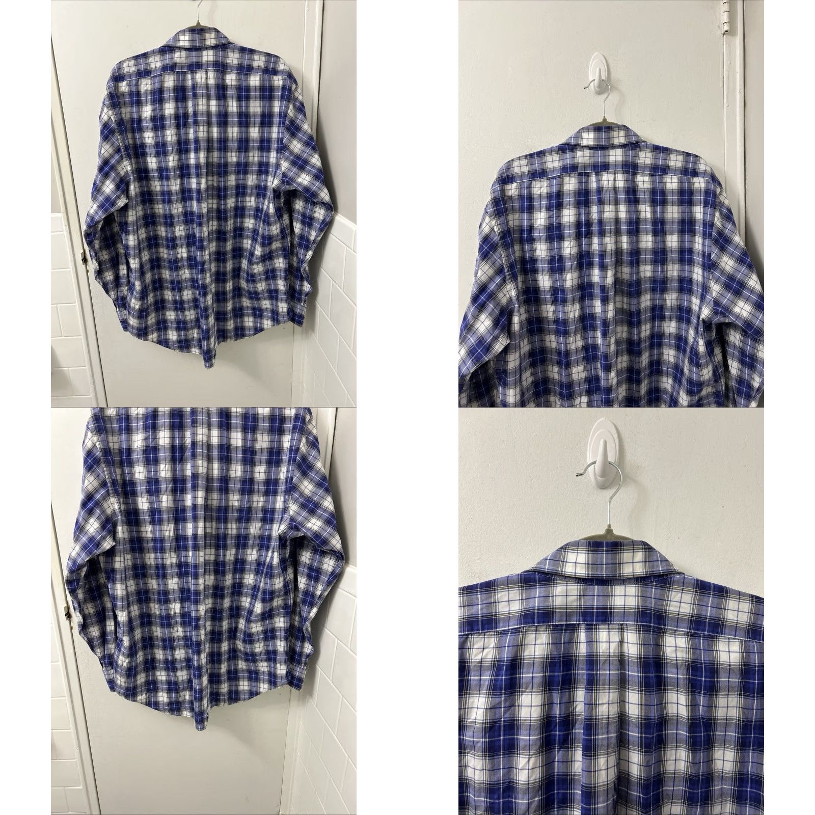 Brooks Brothers VINTAGE Brooks Brothers Original Polo Shirt Mens XL Blue Plaid Regent Button-Down Collar Size US XL / EU 56 / 4 - 8 Thumbnail