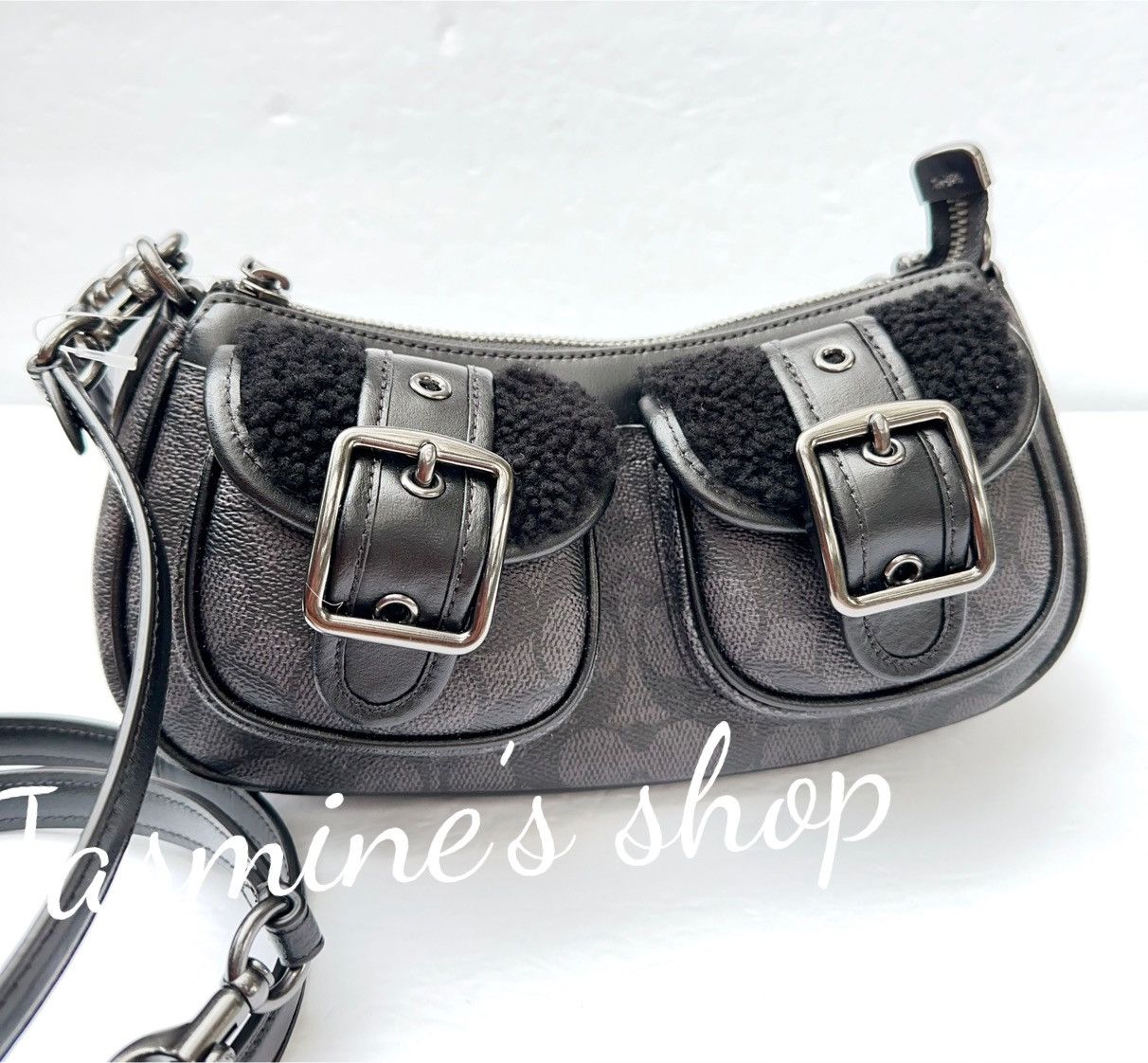 Coach NWT Coach CY658 Ashton Baguette Bag In Signature Canvas Size ONE SIZE - 2 Thumbnail