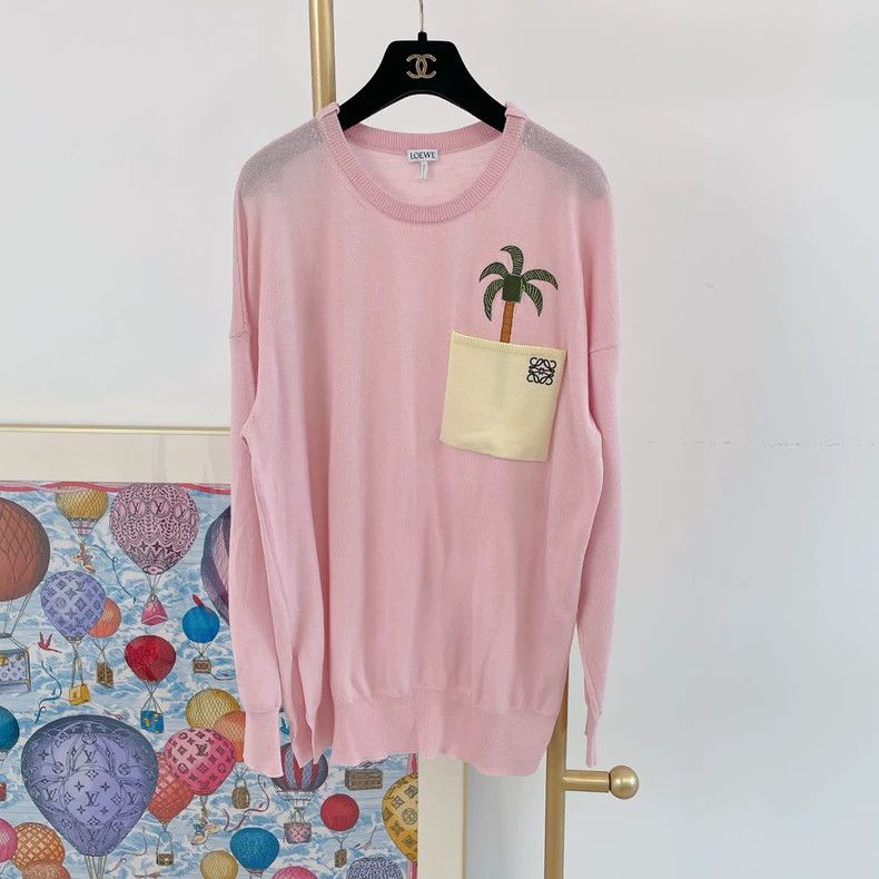 Loewe LOEWE Pink knit top Size S / US 4 / IT 40 - 1 Thumbnail
