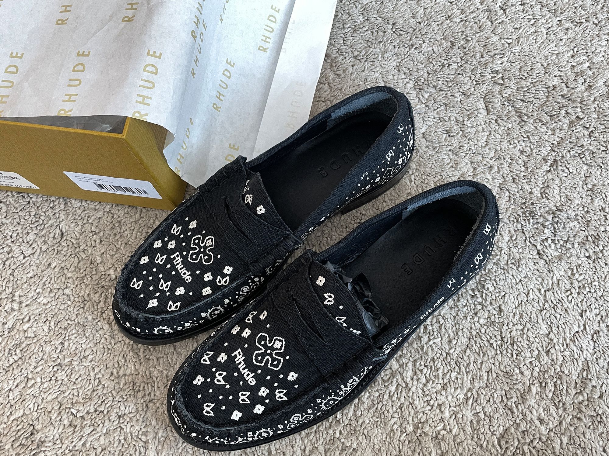 Rhude Rhude Black Bandana Loafer Size US 8 / EU 41 - 7 Thumbnail