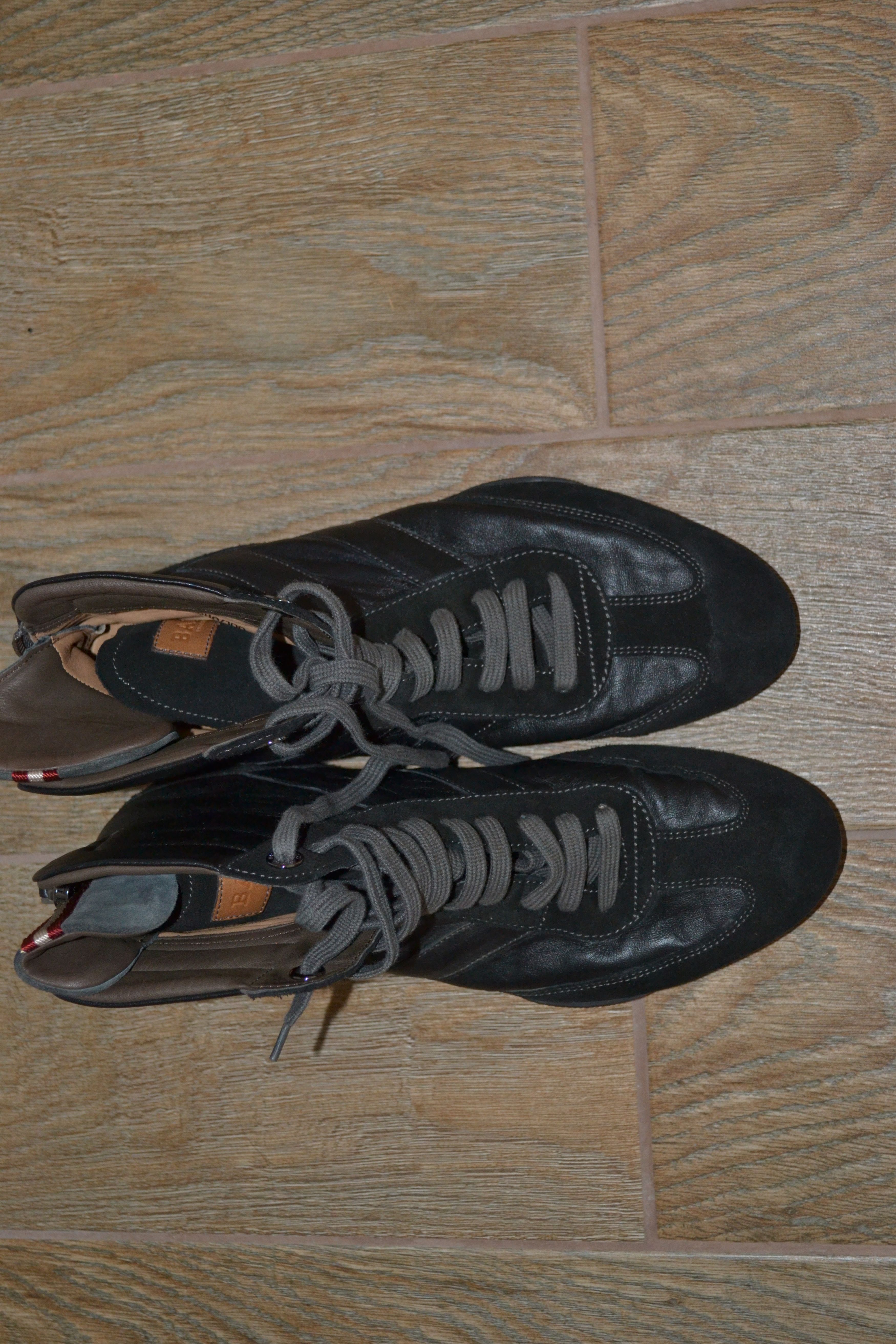 Bally Bally Black Leather Athletic Shoes Size US 8 / IT 38 - 6 Thumbnail