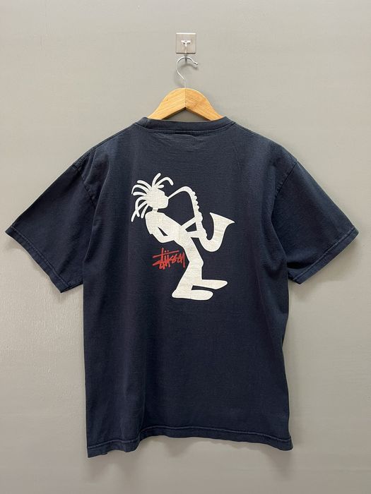 Vintage Vintage 90s Old Stussy Trumpet Man T-shirts | Grailed