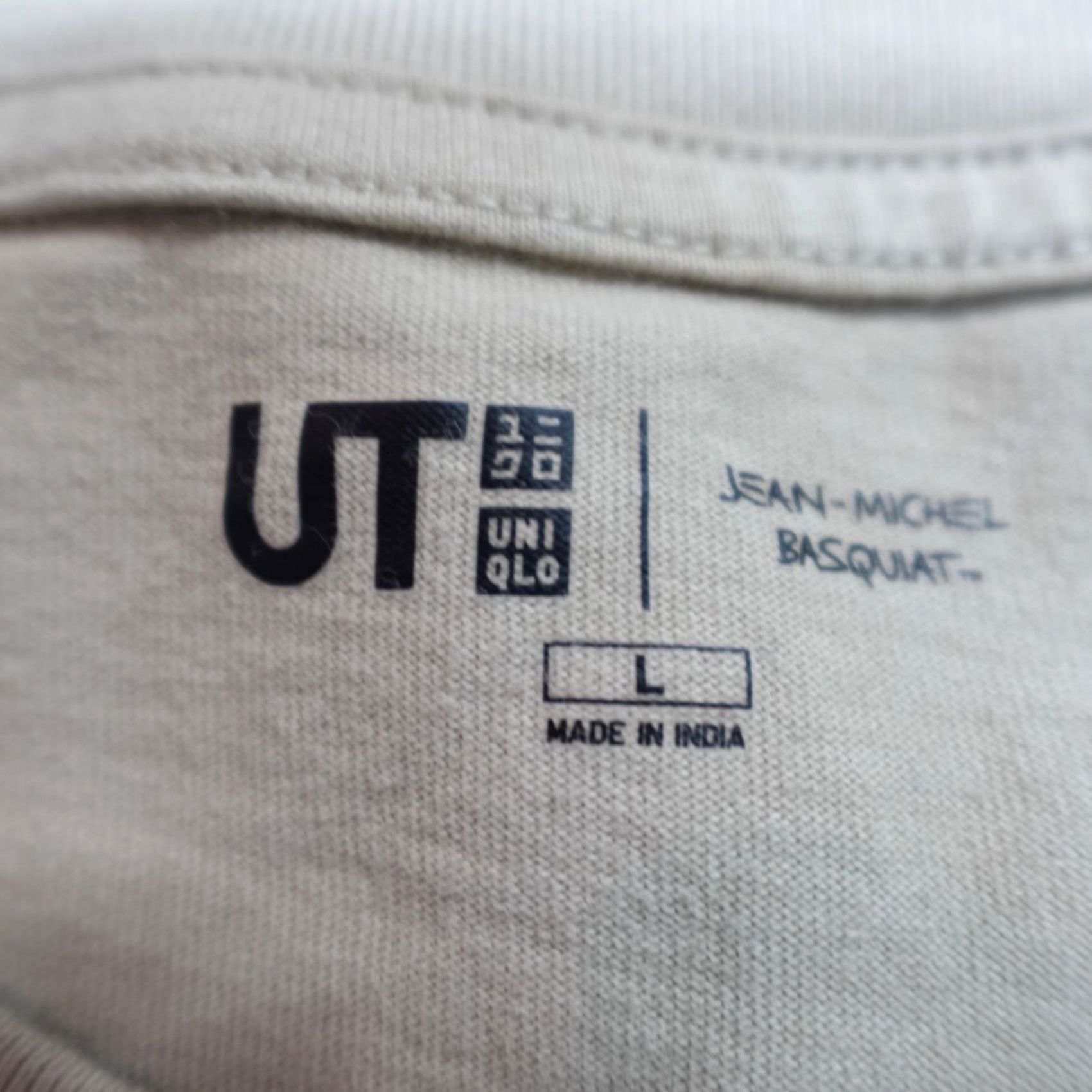 Uniqlo Uniqlo x Basquiat Shirt Large Beige Vise of Love Embroidered Size US L / EU 52-54 / 3 - 3 Thumbnail