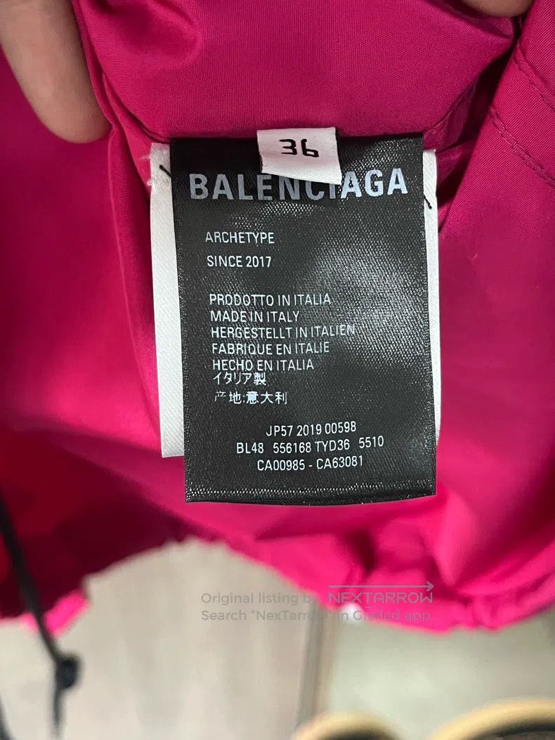 Balenciaga Balenciaga Coach jacket Magenta Size XS / US 0-2 / IT 36-38 - 3 Thumbnail