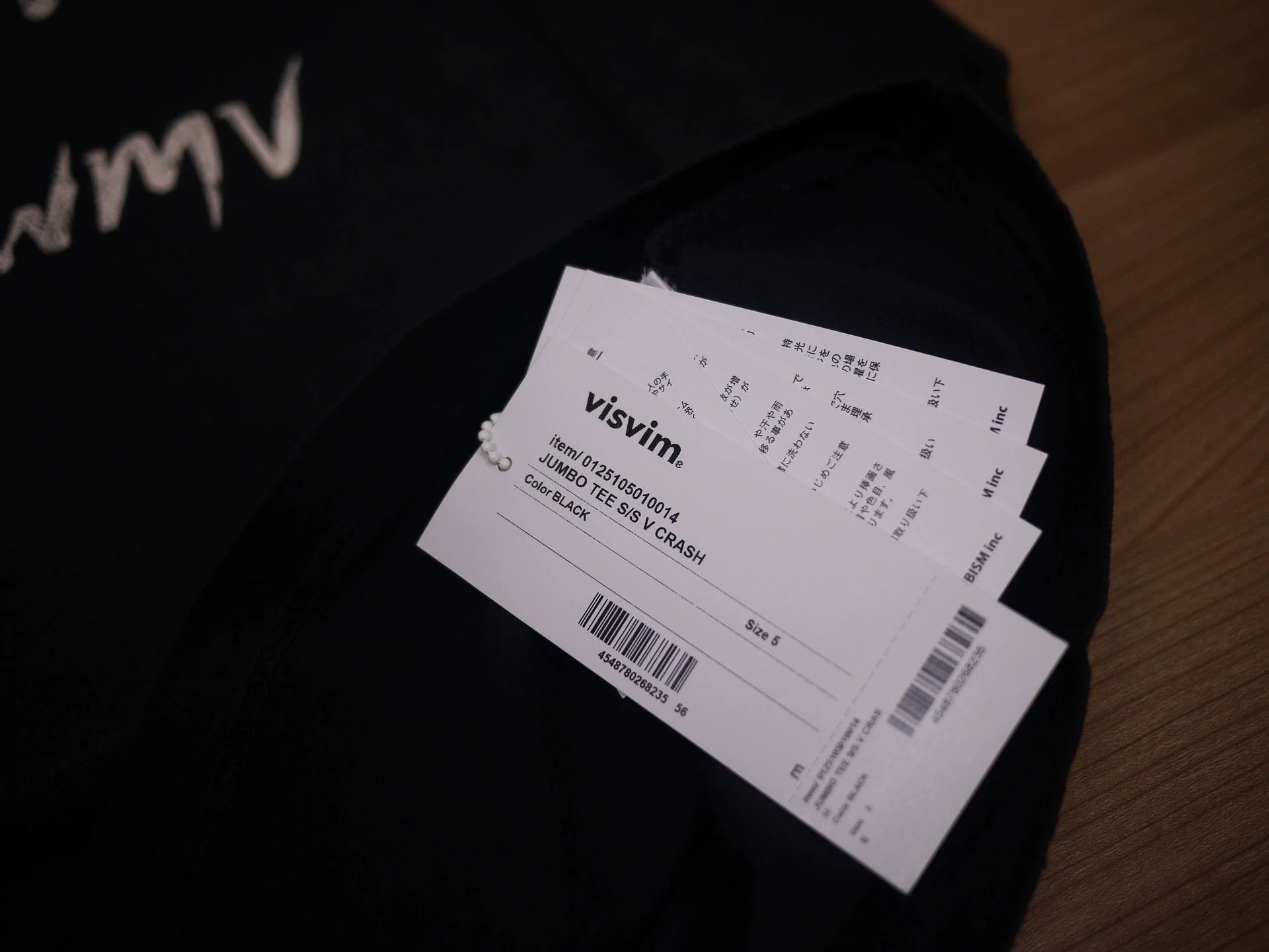 Visvim VISVIM 25SS JUMBO TEE CRASH BLACK 5 Size US XXL / EU 58 / 5 - 7 Thumbnail