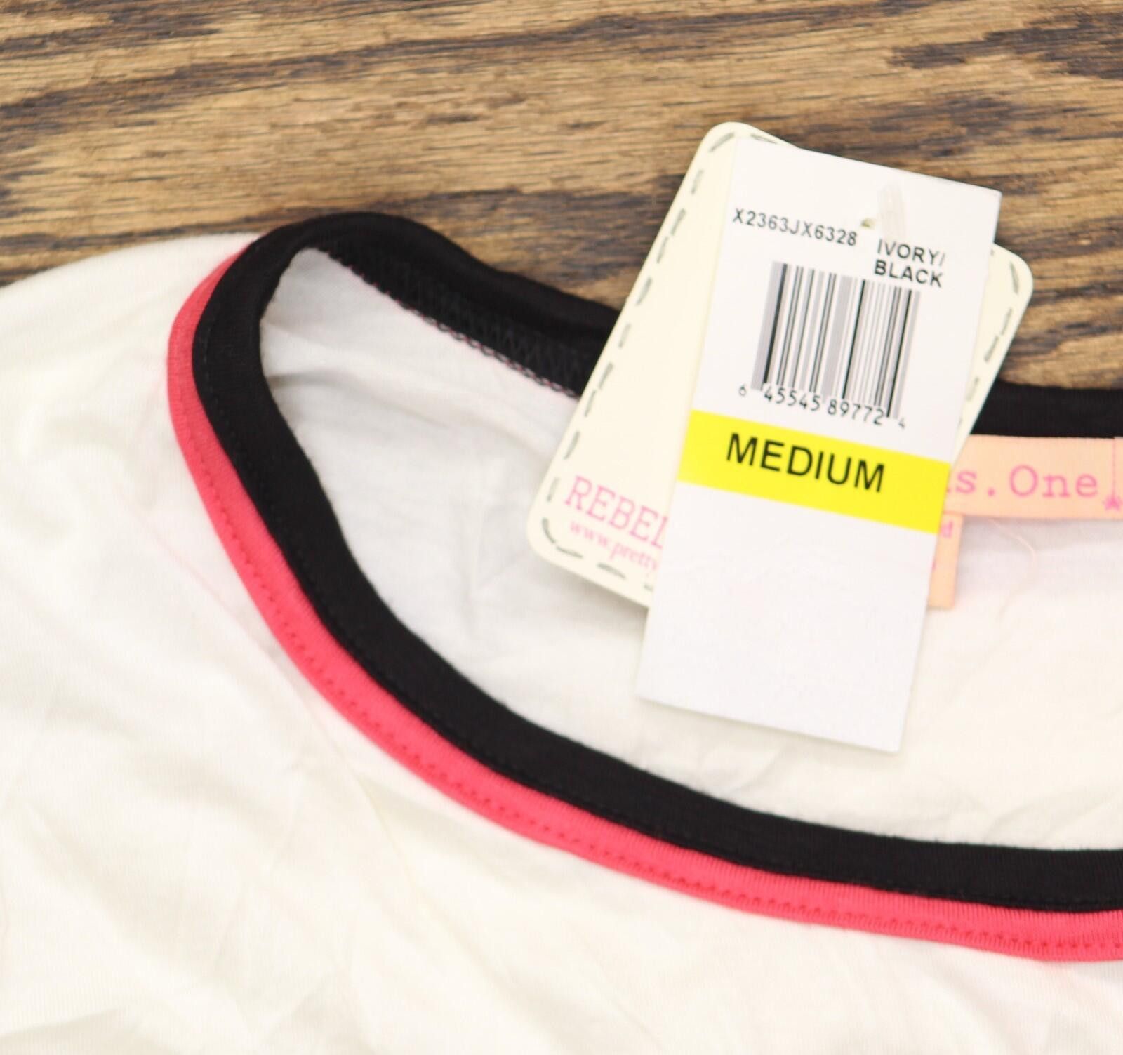 Other Rebellious One Ringer T-shirt Tee Graphic Ivory Off White M Size M / US 6-8 / IT 42-44 - 3 Thumbnail