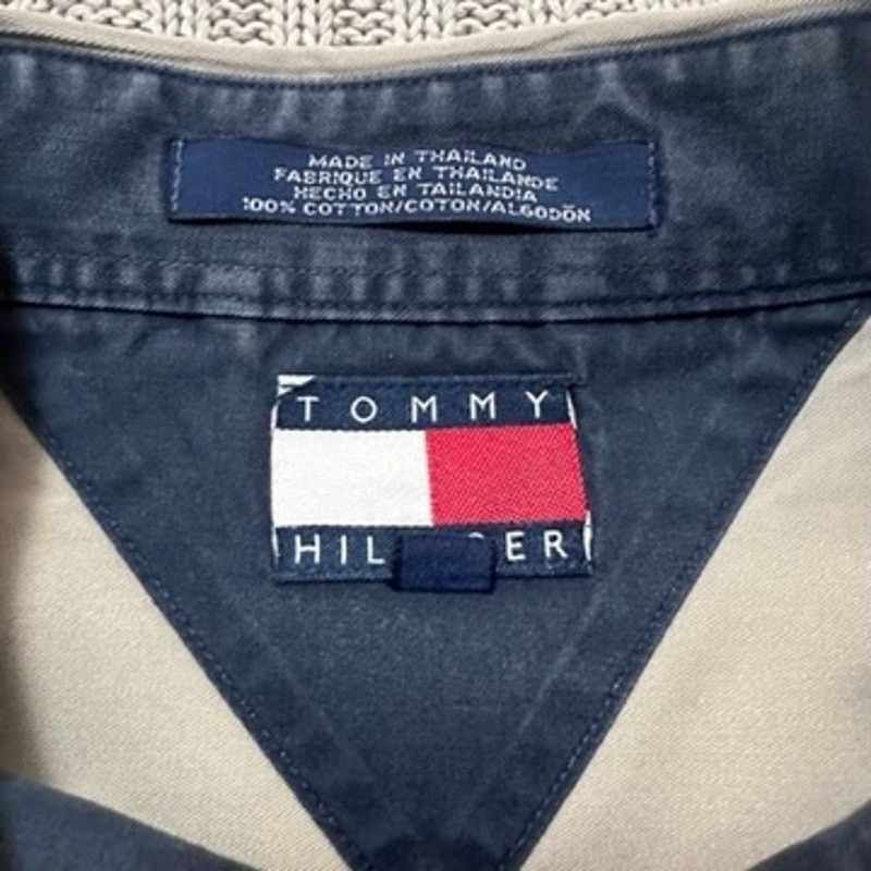 Tommy Hilfiger Vintage Tommy Hilfiger khaki short sleeve button down size L Size US L / EU 52-54 / 3 - 5 Thumbnail