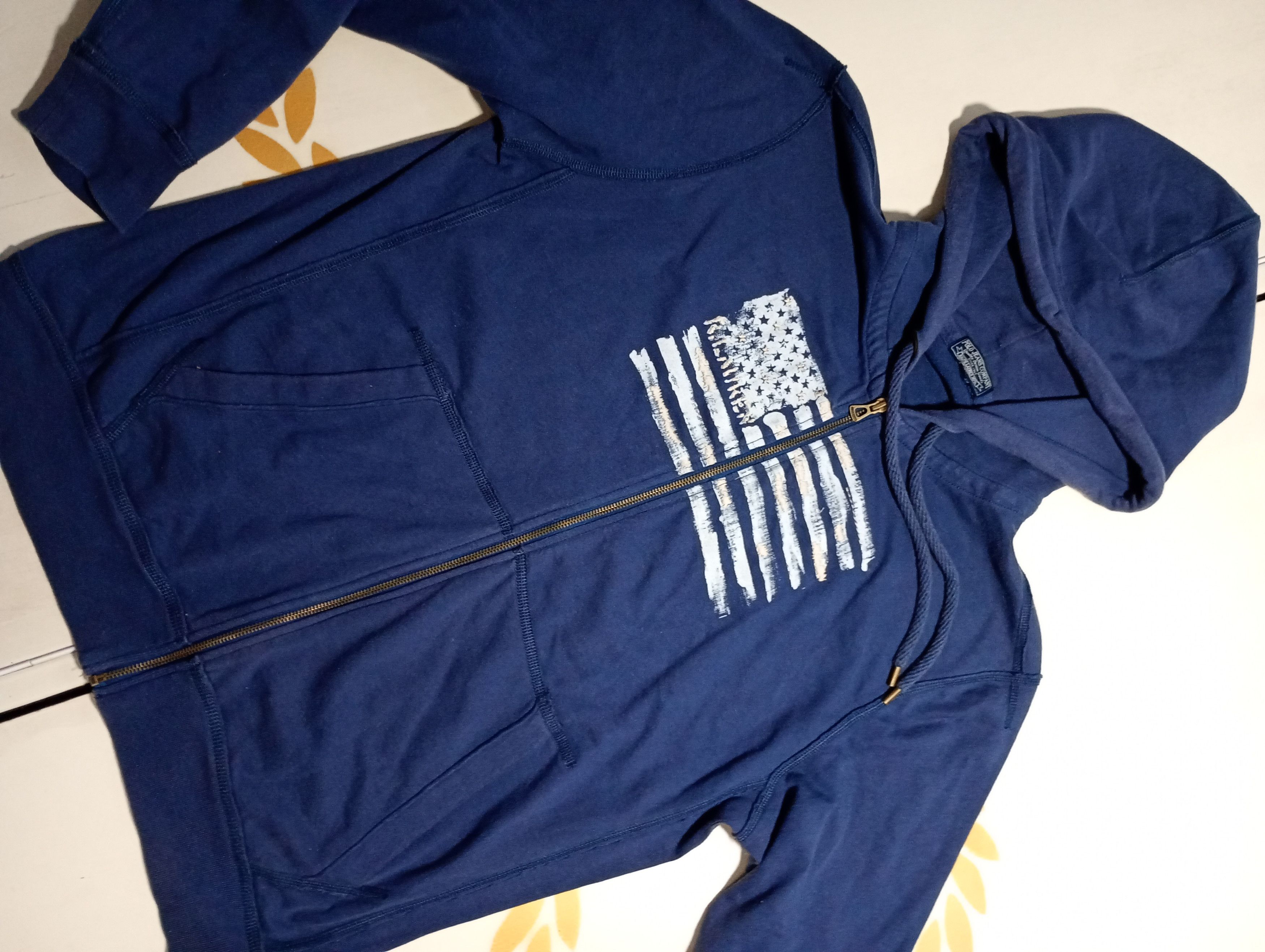 Ralph Lauren Ralph Lauren Polo Jeans USA Flag Hoodie Size US XL / EU 56 / 4 - 5 Thumbnail
