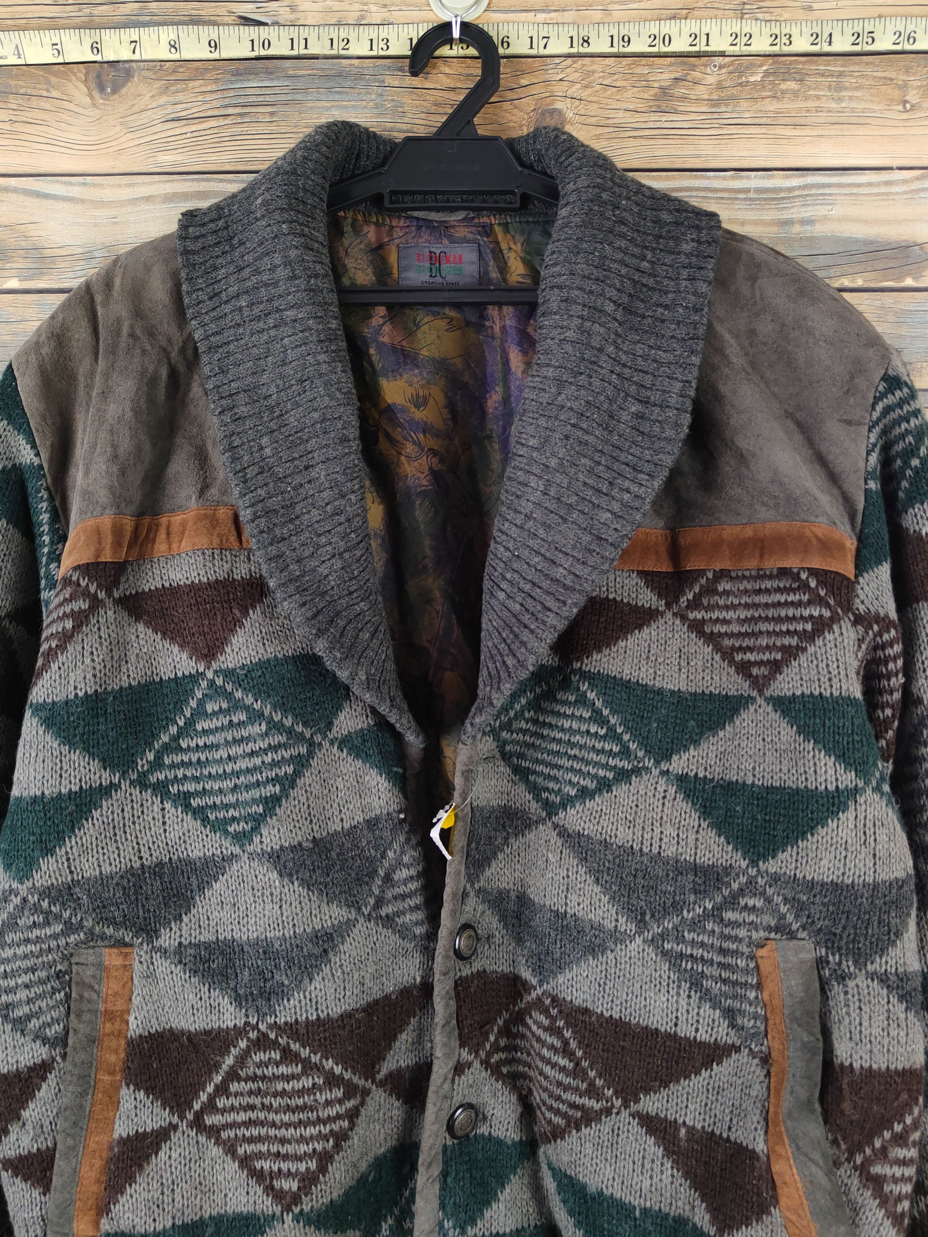 Vintage DL Bi Colman Dark Gray Knitwear Sweaters #1380 Size US L / EU 52-54 / 3 - 2 Thumbnail