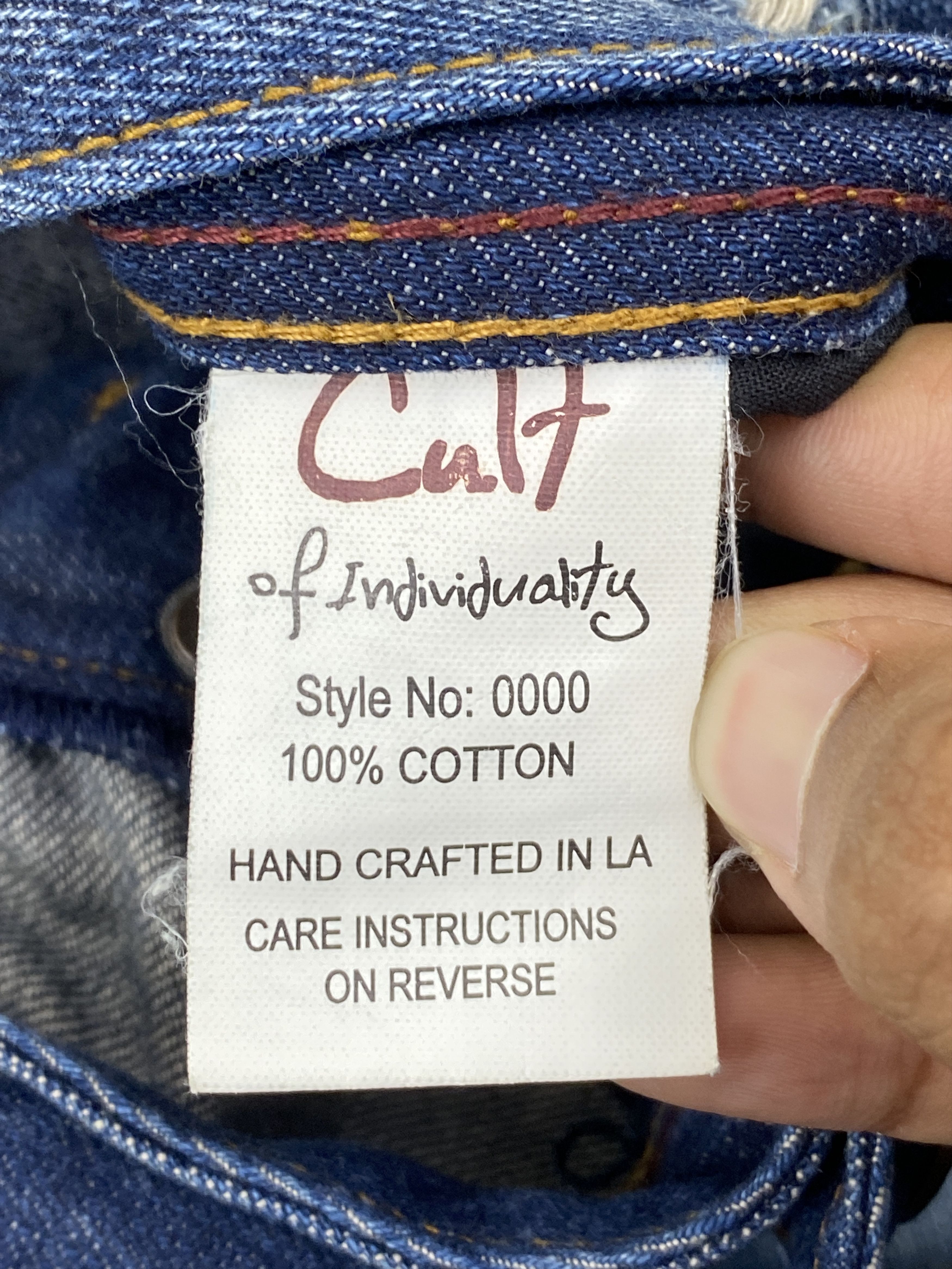 Vintage Vintage Cult Of Individuality Distressed Jeans DP2719 Size US 36 / EU 52 - 5 Thumbnail