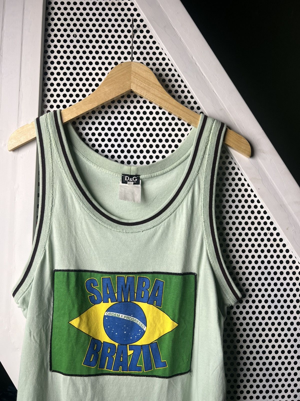 Dolce & Gabbana Vintage 2000s Dolce Gabbana Samba Brazil Tank Top Size US M / EU 48-50 / 2 - 3 Thumbnail