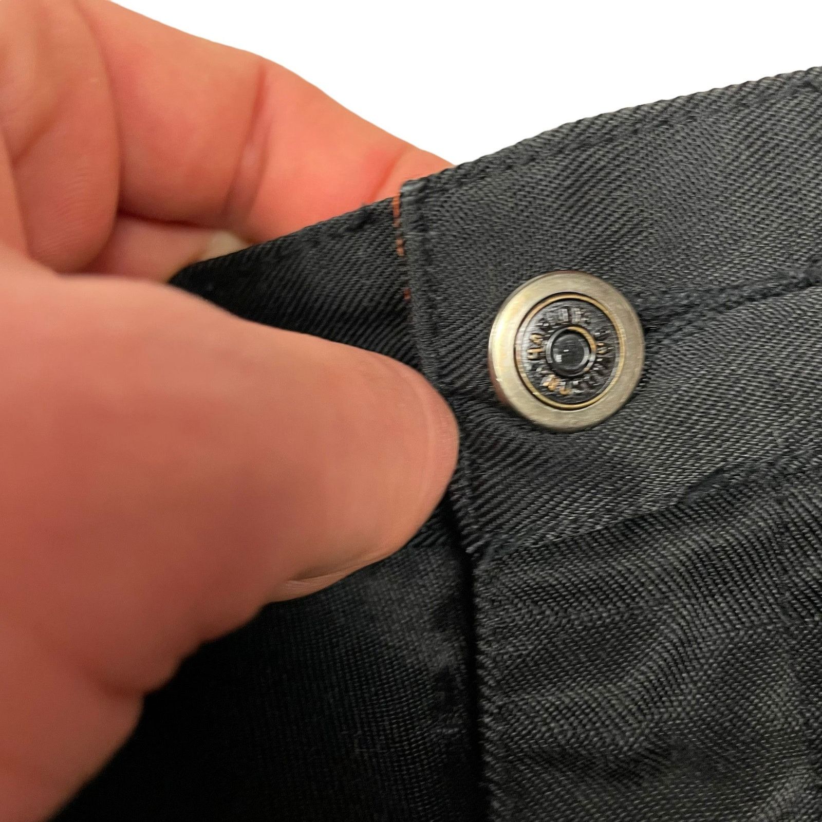 Harley Davidson × Vintage Harley-Davidson Womens Black Cotton Zip Fly Straight Pants 6 Size 28" / US 6 / IT 42 - 9 Thumbnail