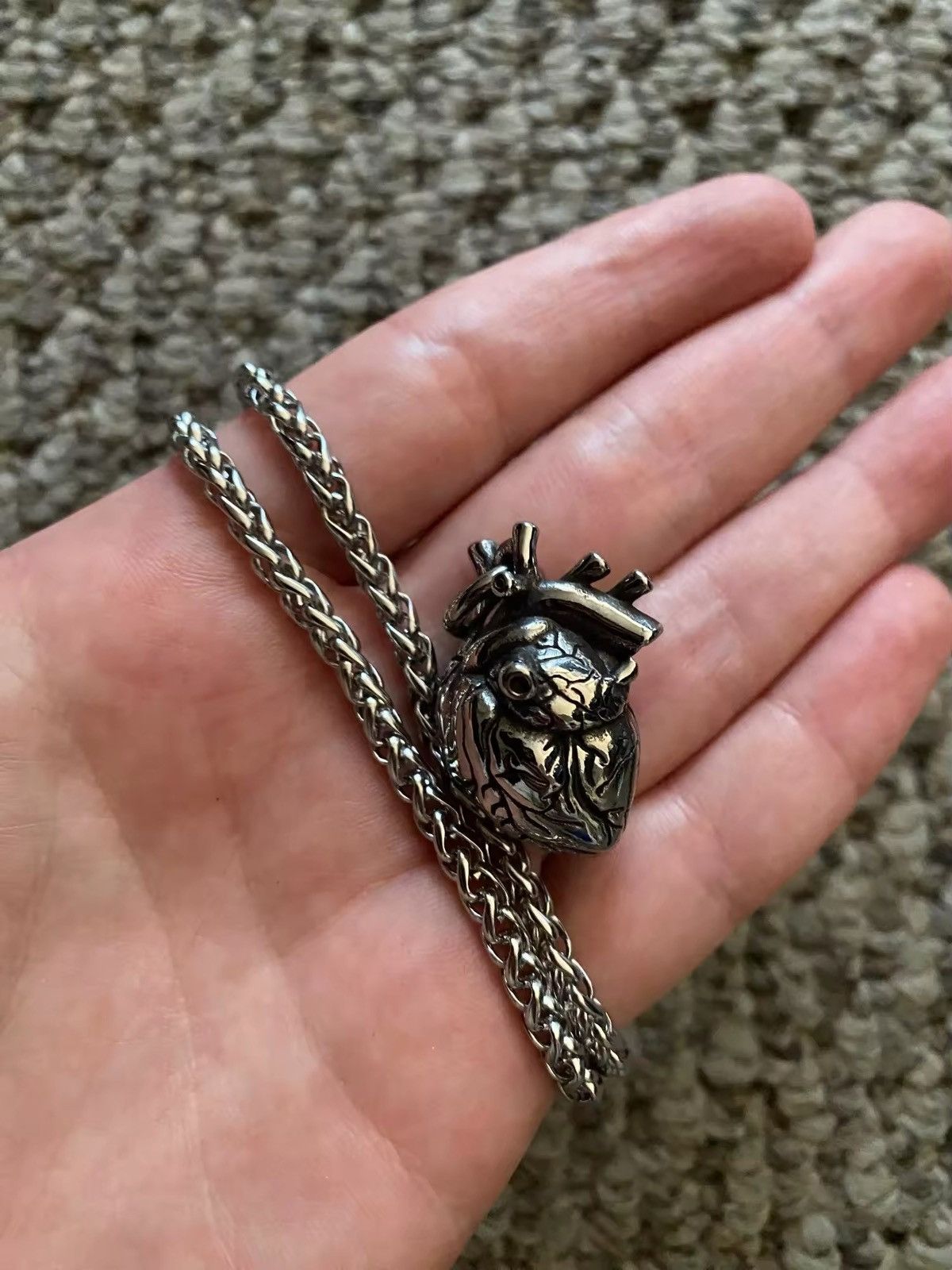 Jewelry Anatomical Heart Chain Vintage Necklace Size ONE SIZE - 5 Thumbnail