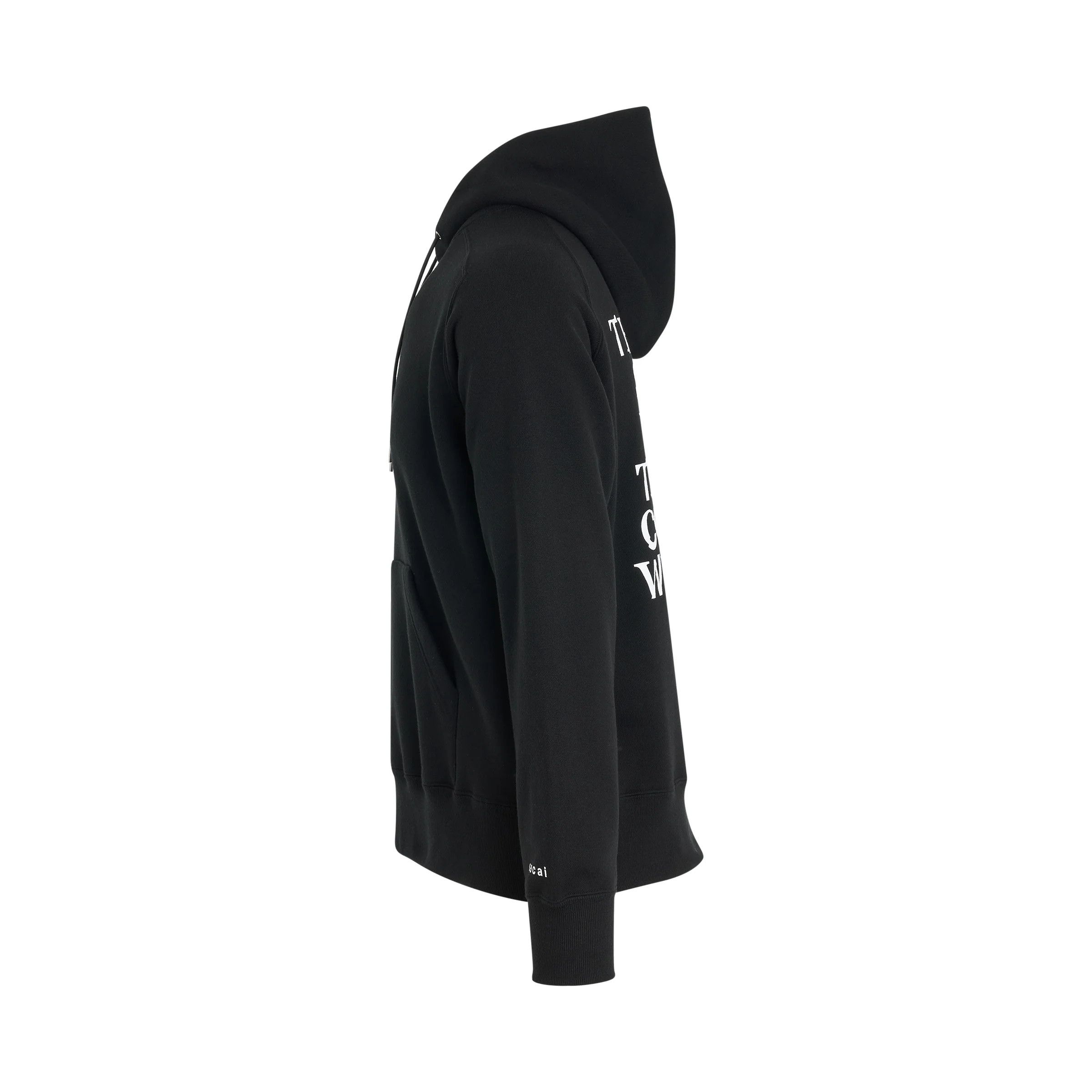 Sacai o1mris0824 Print Hoodie in Black Size US M / EU 48-50 / 2 - 3 Thumbnail