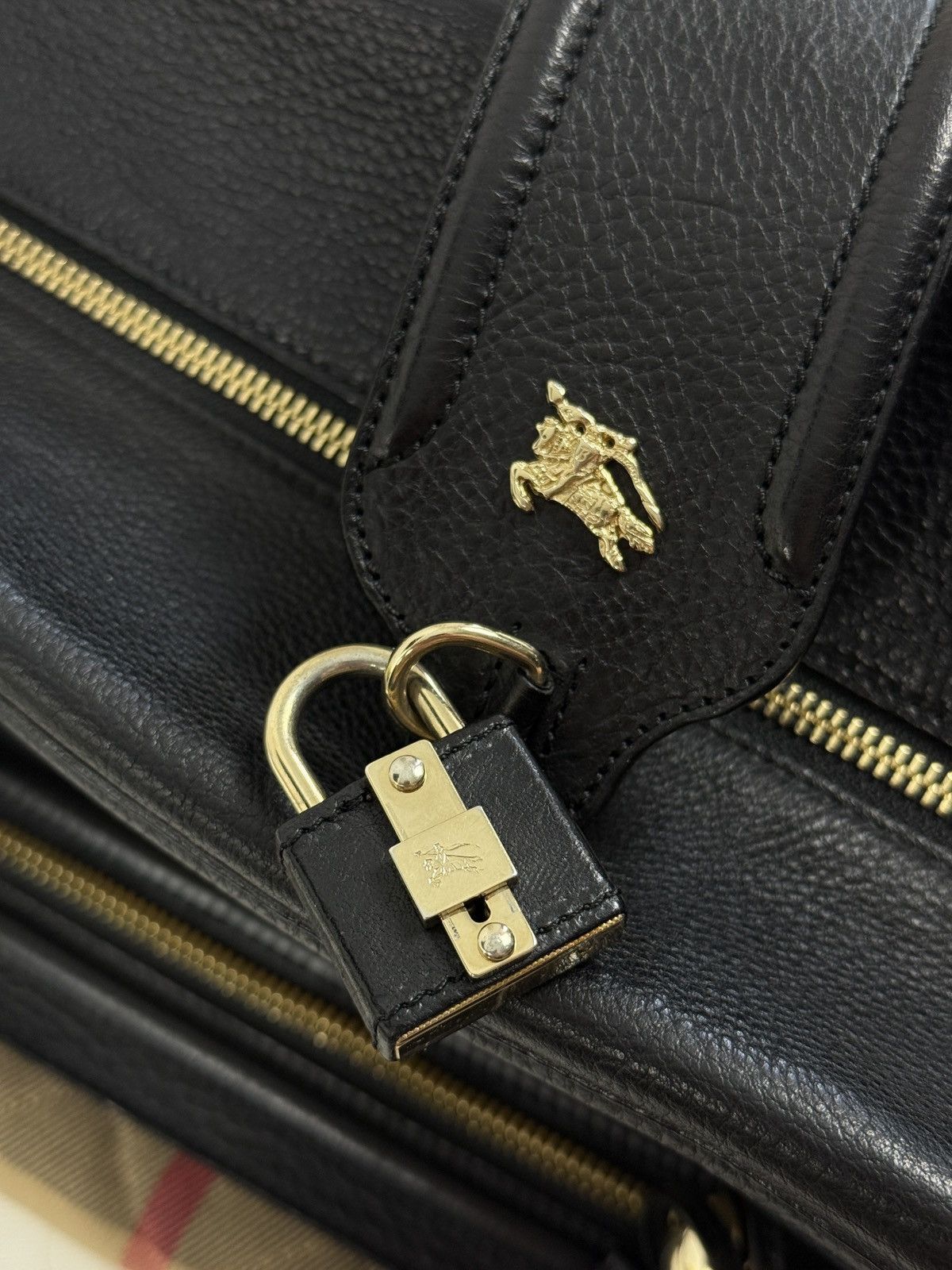 Burberry Burberry Nova Check & Leather bag Size ONE SIZE - 9 Thumbnail