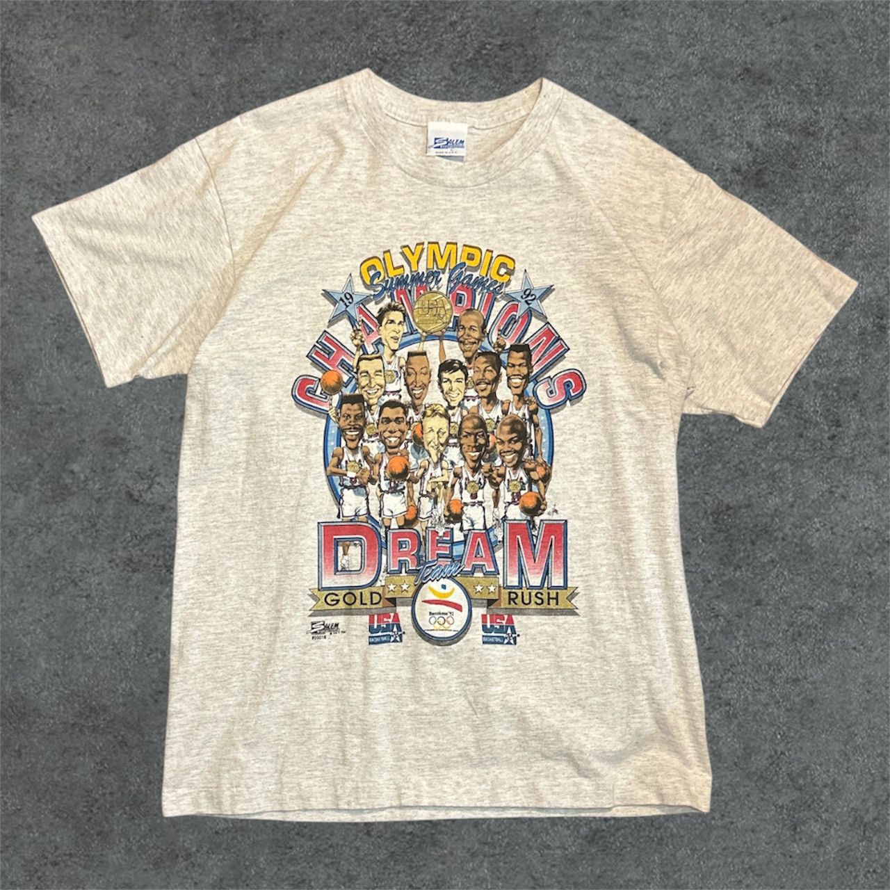1992 Nba Basketball Caricature T Shirts Michael Jordan The Dream