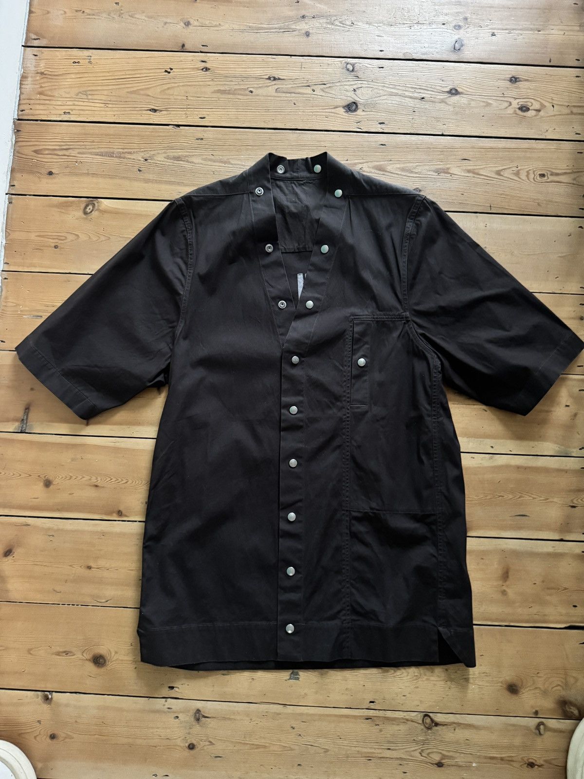 Rick Owens Performa SL Larry Shirt in cotton poplin Size US M / EU 48-50 / 2 - 1 Thumbnail