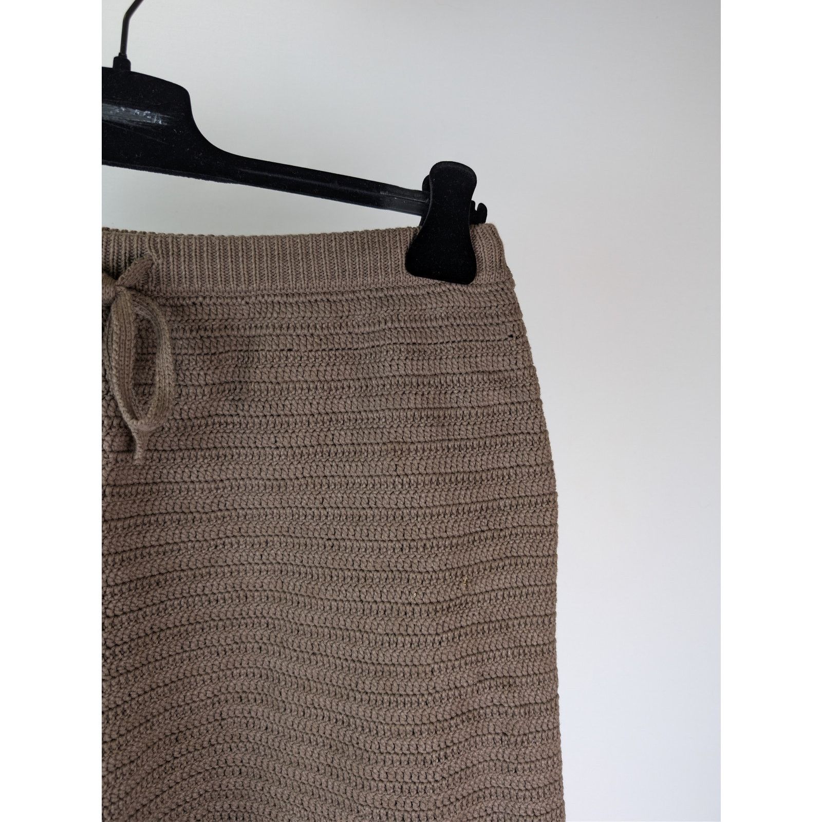 Nanushka o1rshd1 CC20 Caden Crochet-Knit Shorts in Brown Size US 32 / EU 48 - 5 Thumbnail