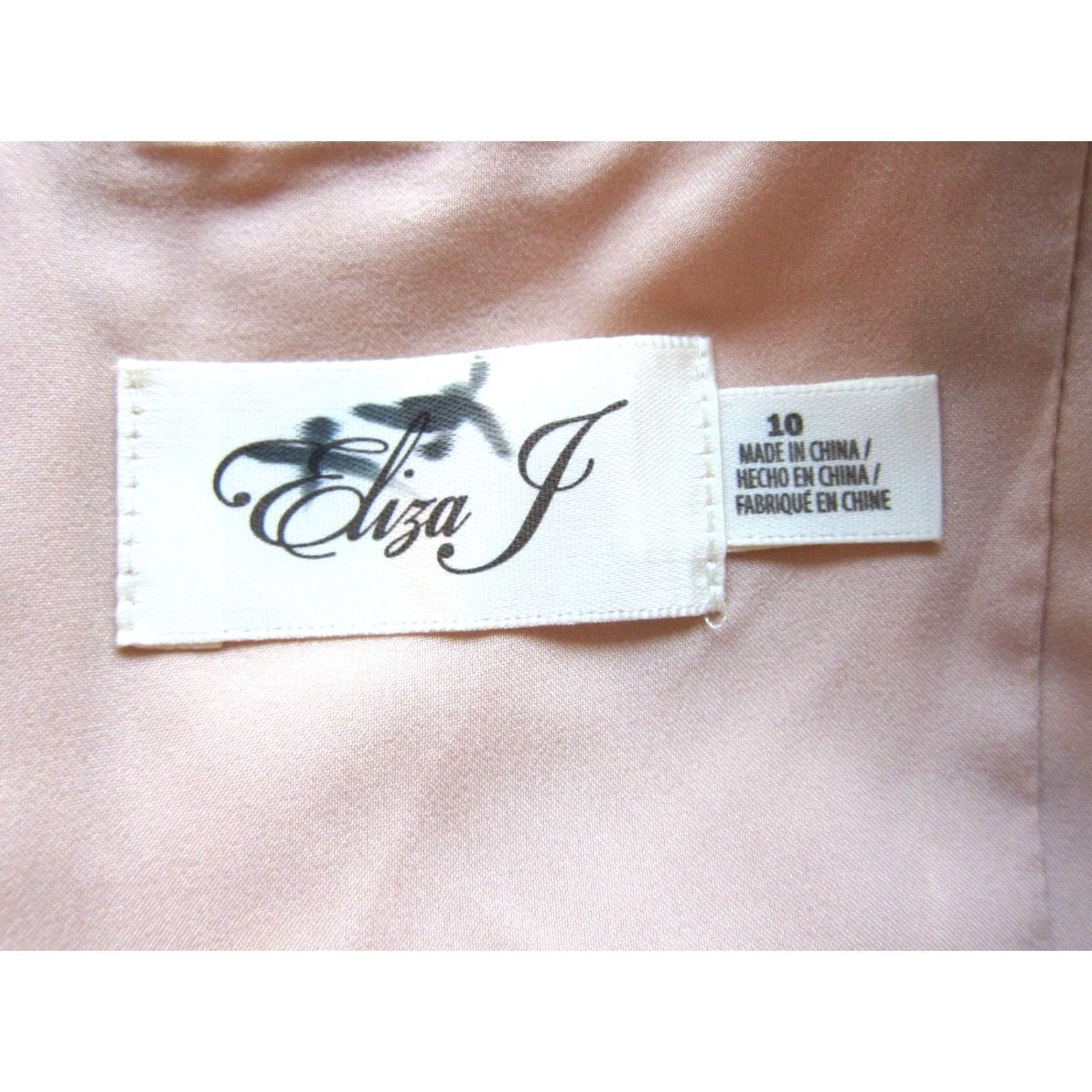 Vintage NWT Eliza J Nordstrom Soft Pink White Lace Spaghetti Strap Sheath Slip Dress 10 Size L / US 10 / IT 46 - 3 Thumbnail