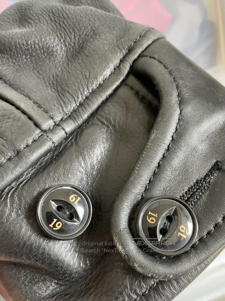 Neighborhood Neighborhood Black Leather Biker Jacket, L Size Size US L / EU 52-54 / 3 - 3 Thumbnail