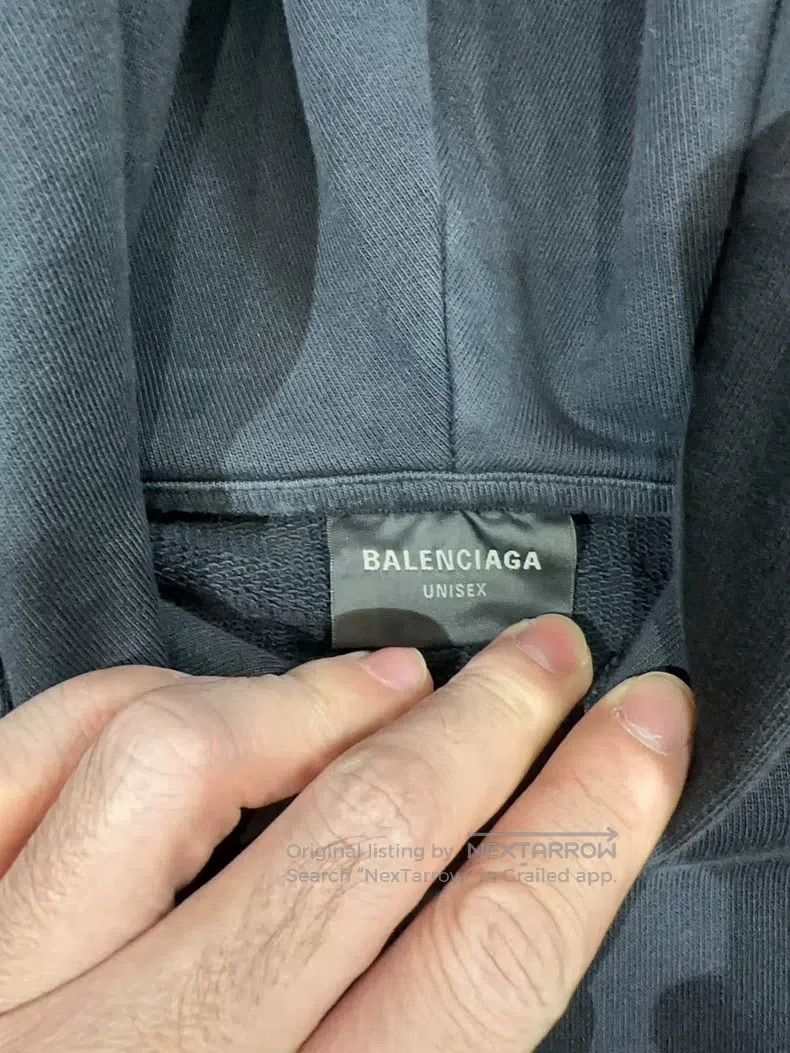 Balenciaga Balenciaga Distressed Hoodie Size US L / EU 52-54 / 3 - 4 Thumbnail
