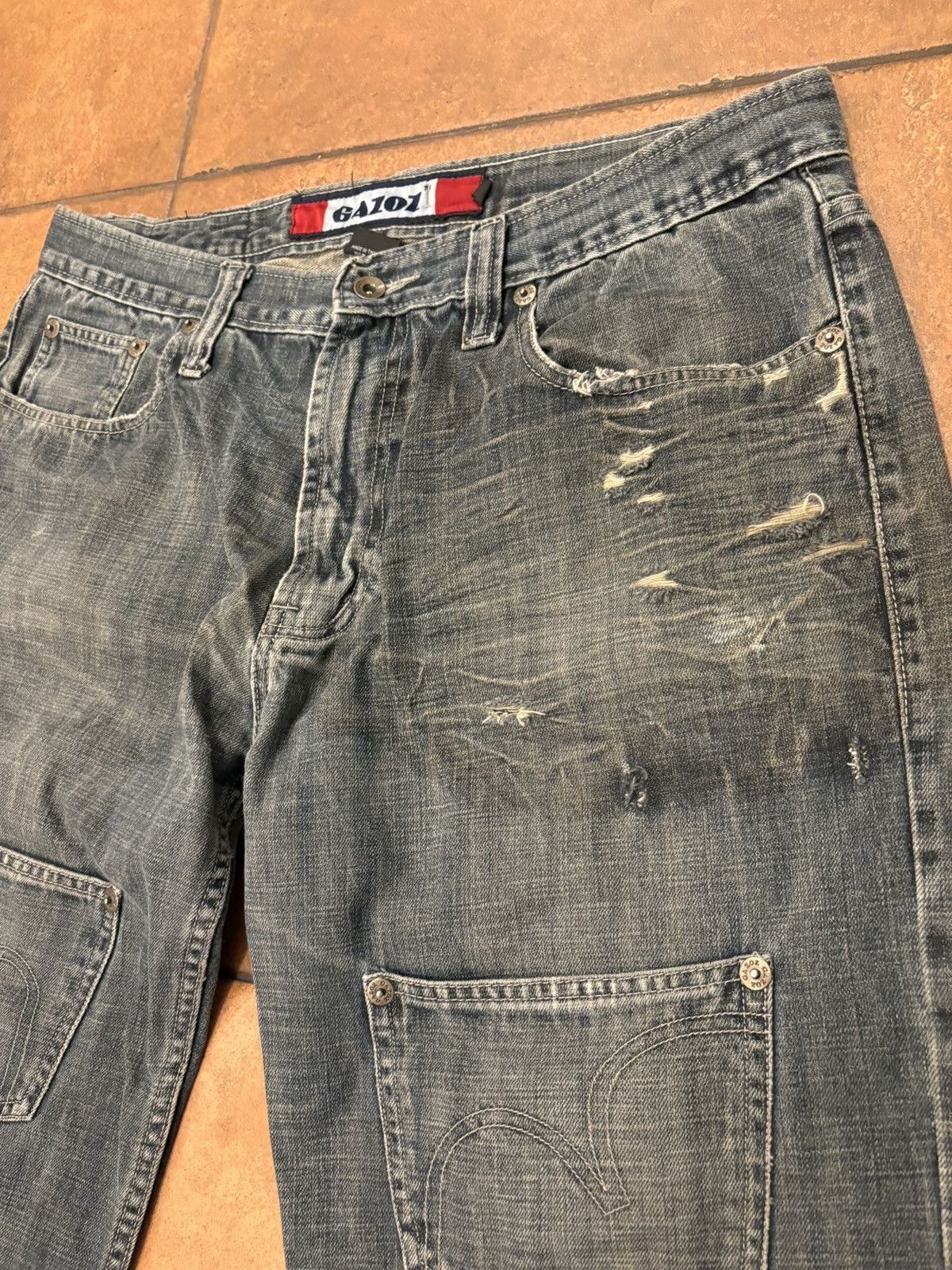 Other Gazoz Vintage Baggy Mutlipocket Jeans Size US 38 / EU 54 - 3 Thumbnail