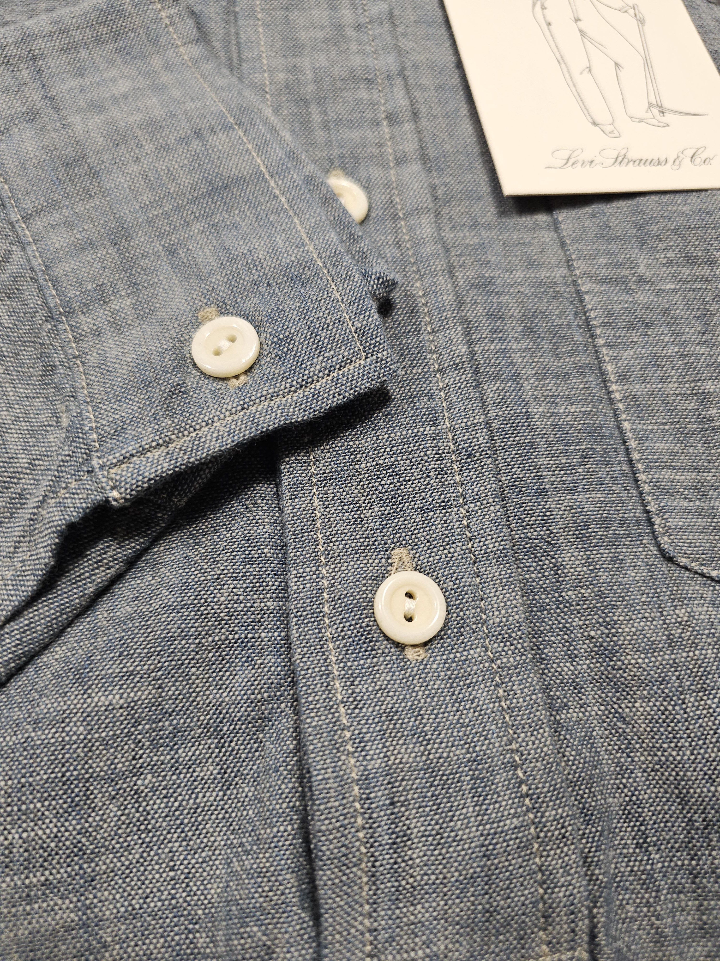 Levi's Vintage Clothing New LVC Levi's Vintage Clothing Sunset Chambray Shirt FW23 Size US XS / EU 42 / 0 - 7 Thumbnail