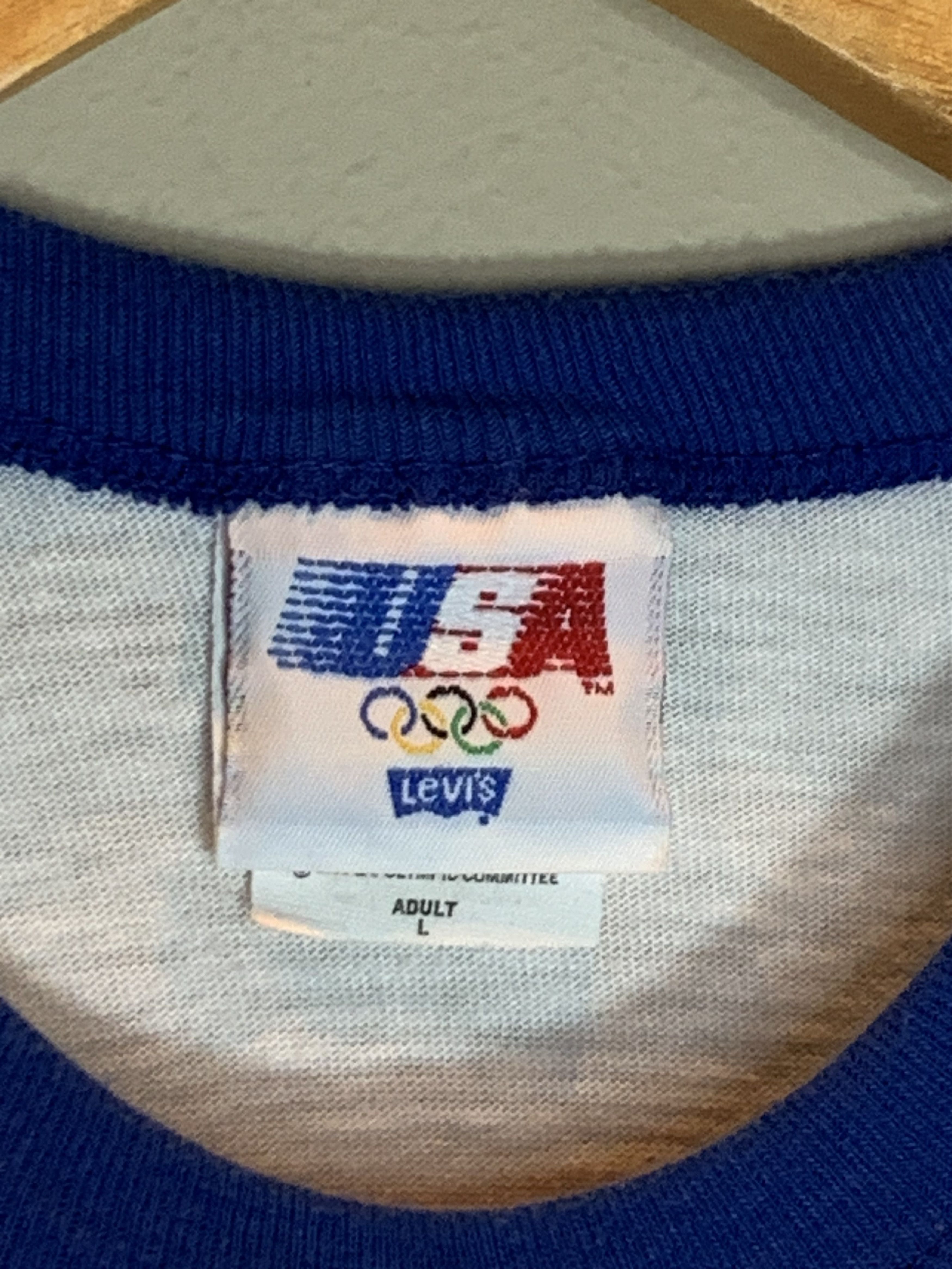 Levi's RARE* Vintage 1980 USA Olympics x Levi’s Single Stitch Shirt Size US L / EU 52-54 / 3 - 8 Thumbnail