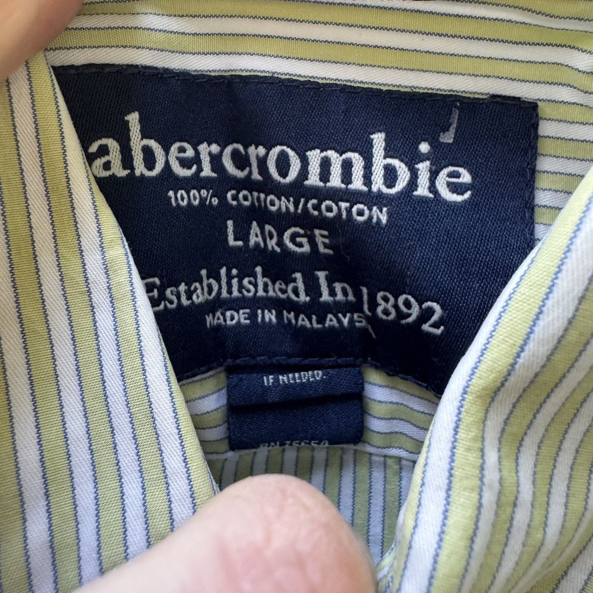 Abercrombie & Fitch Vintage Abercrombie & Fitch Striped Oxford Shirt Size XS / US 0-2 / IT 36-38 - 6 Thumbnail