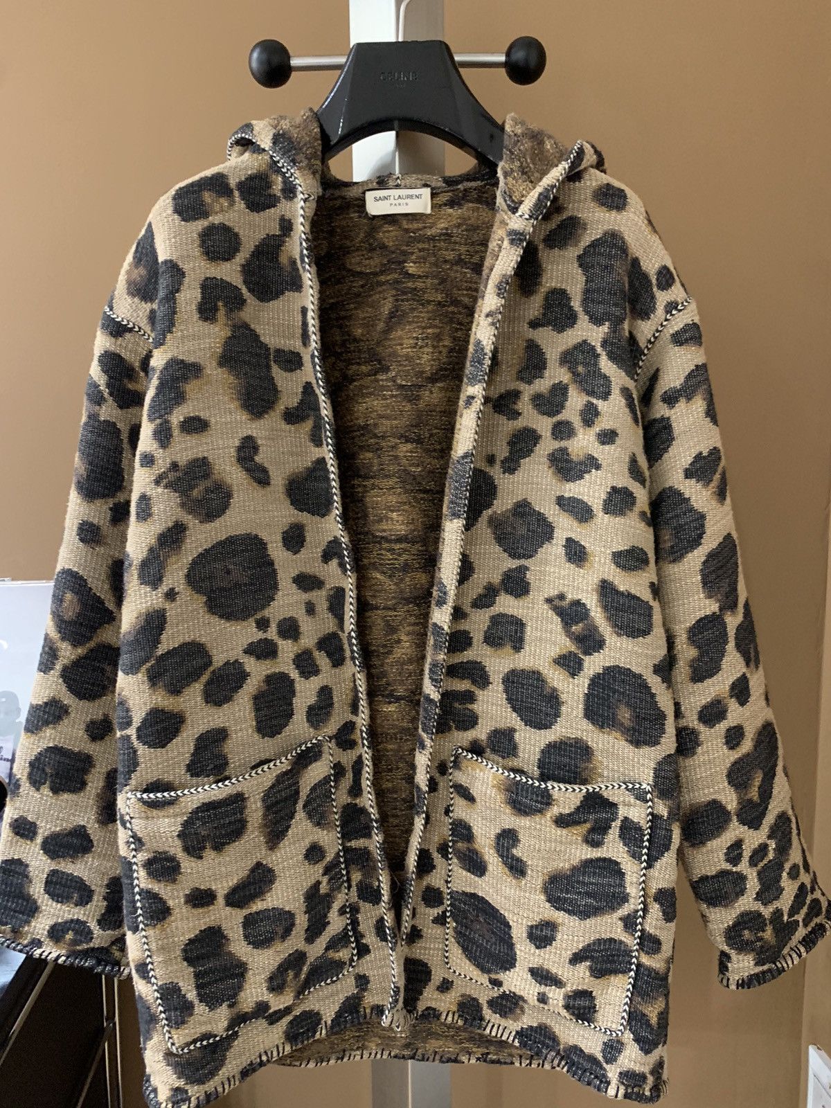 Saint Laurent Paris Saint Laurent 2016SS Leopard baja cardigan Size US S / EU 44-46 / 1 - 1 Thumbnail