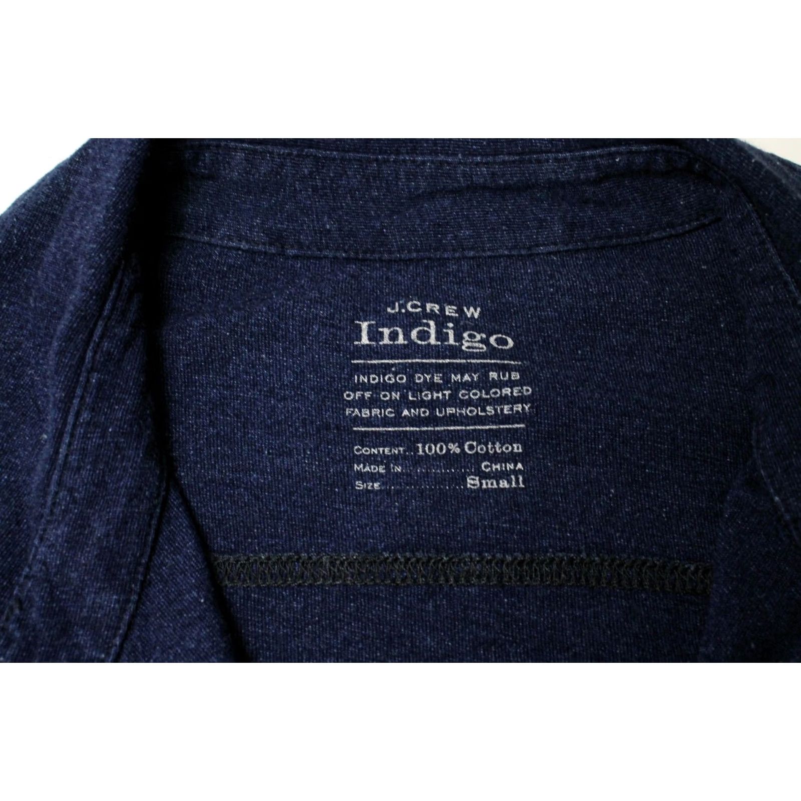 J.Crew J.CREW Indigo Shirt Men's SMALL Half Button Pullover Collared Pockets Size US S / EU 44-46 / 1 - 7 Thumbnail
