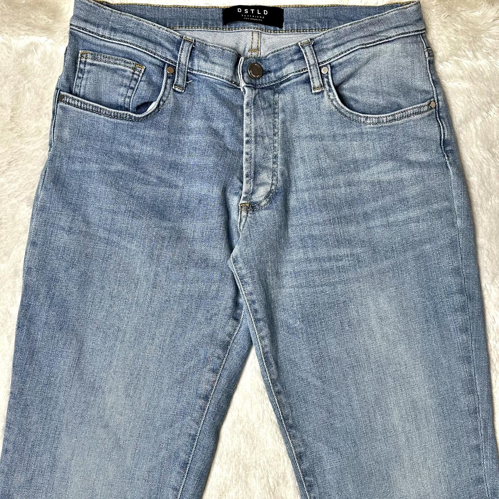 DSTLD × Designer DSTLD Boyfriend Jeans Women’s 28 Light Wash Blue Relaxed Fit Size 28" / US 6 / IT 42 - 3 Thumbnail