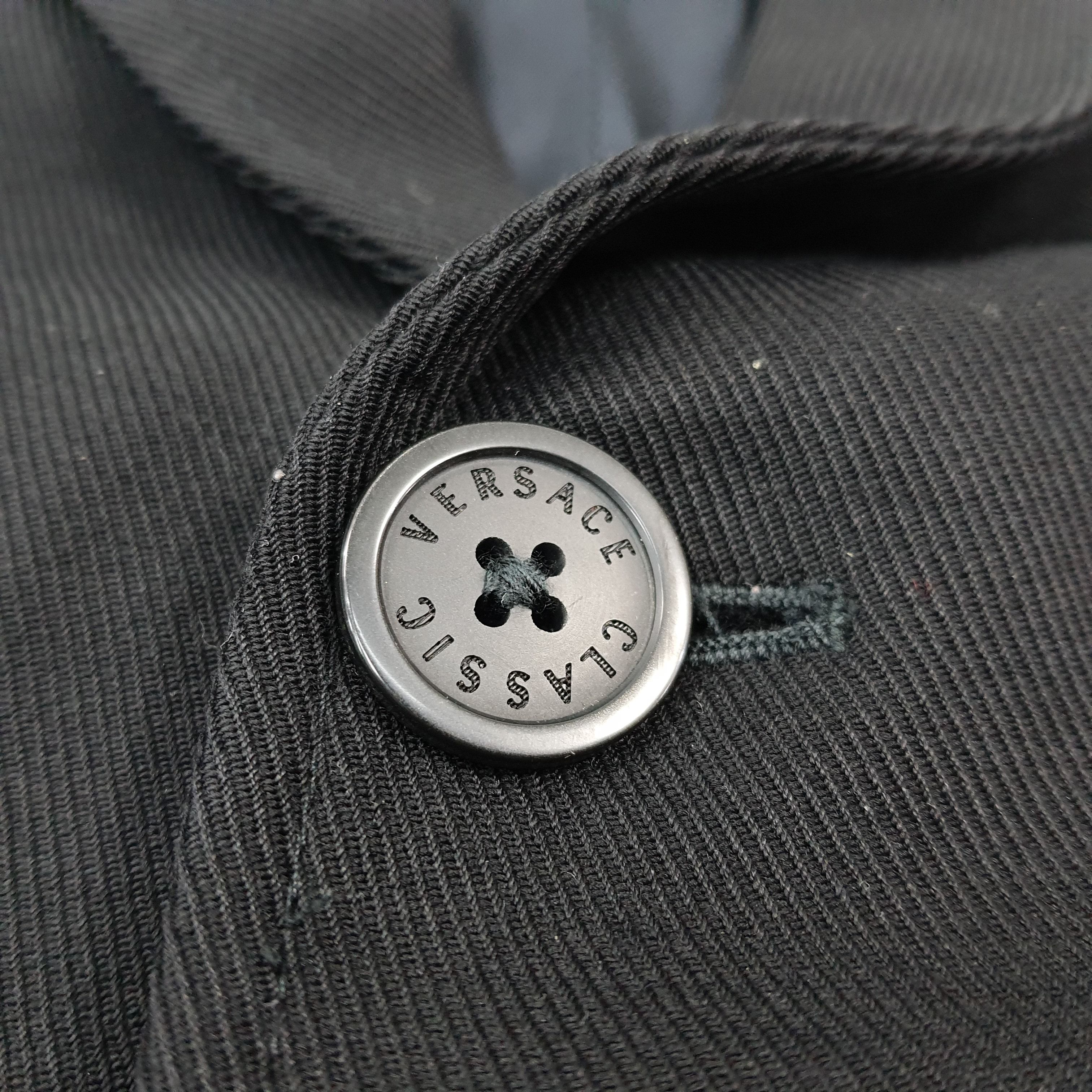 Versace × Vintage Vintage Versace Classic Italian Designer Trench Jacket Size US M / EU 48-50 / 2 - 5 Thumbnail
