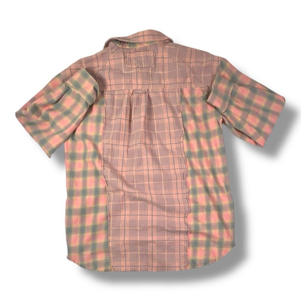 Free People We The Free Boho Oversized Distressed Flannel Shirt Size Sma Size S / US 4 / IT 40 - 6 Thumbnail