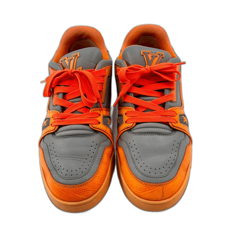 Louis Vuitton Louis Vuitton Trainer Sneakers in Gray and Orange Size US 8.5 / EU 41-42 - 1 Thumbnail