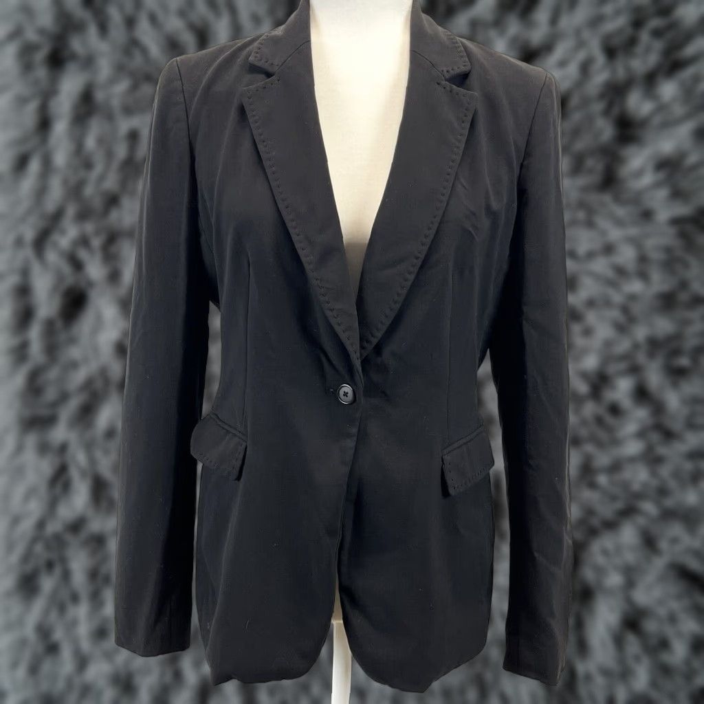 Vintage Tahari Blazer Women Size 6 Black Lined Career Size M / US 6-8 / IT 42-44 - 1 Thumbnail