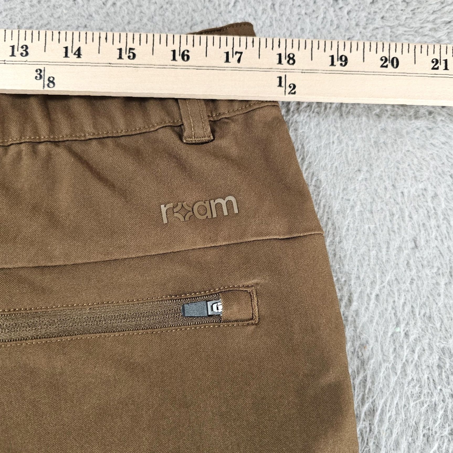 Vintage Roam Everywhere Pants Mens XL Brown Khaki Stretch Travel Chino Elastic Waist Size US 36 / EU 52 - 7 Thumbnail