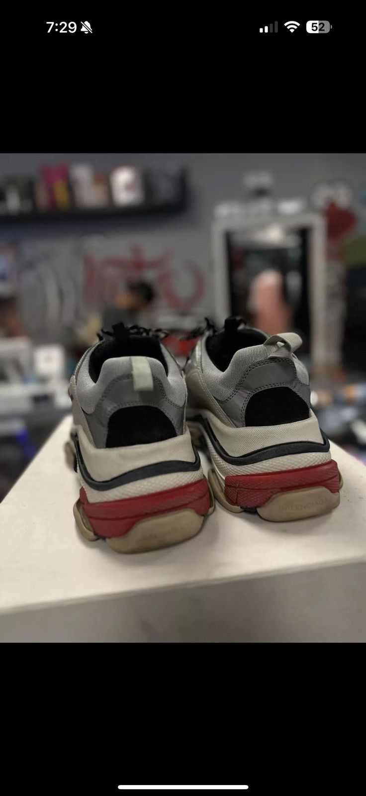 Balenciaga 45EU/12US Balenciaga Tripple S Silver Nior Agent 🧼 Size US 12 / EU 45 - 6 Thumbnail